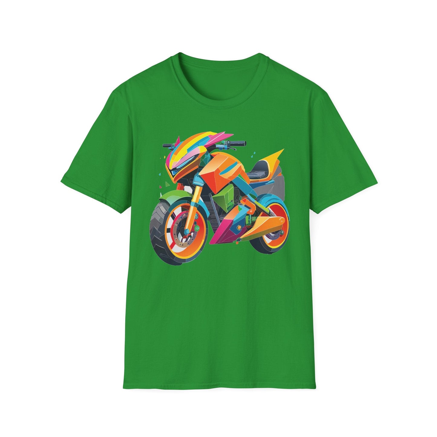 Unisex Bike T Shirt Moto Shirt MTB T Shirt With Art Design Softstyle Cotton Tee For Enthusiasts