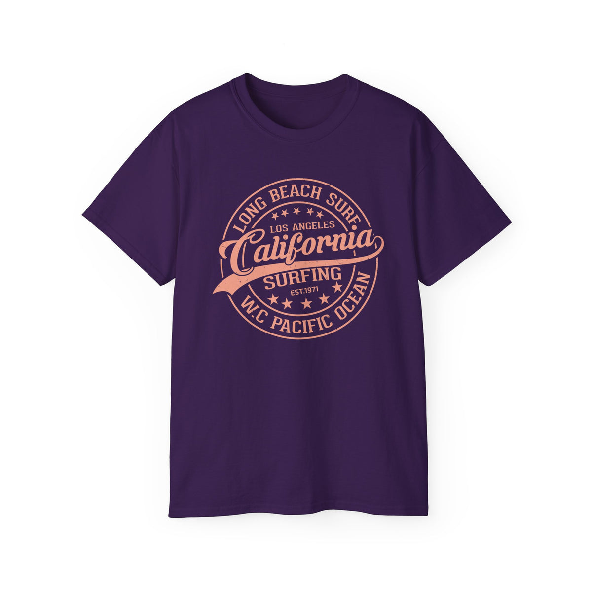 California Surfing Logo T-Shirt | Long Beach Pacific Ocean Tee