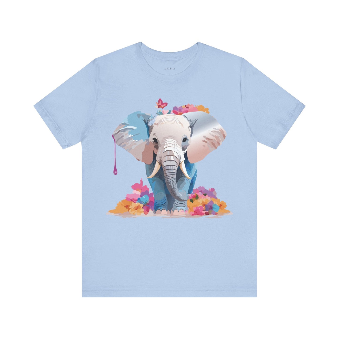 Elephant Graphic Tee From Adelpha Unisex Vintage Inspired Art Design Tee Shirt For Everyday Wear