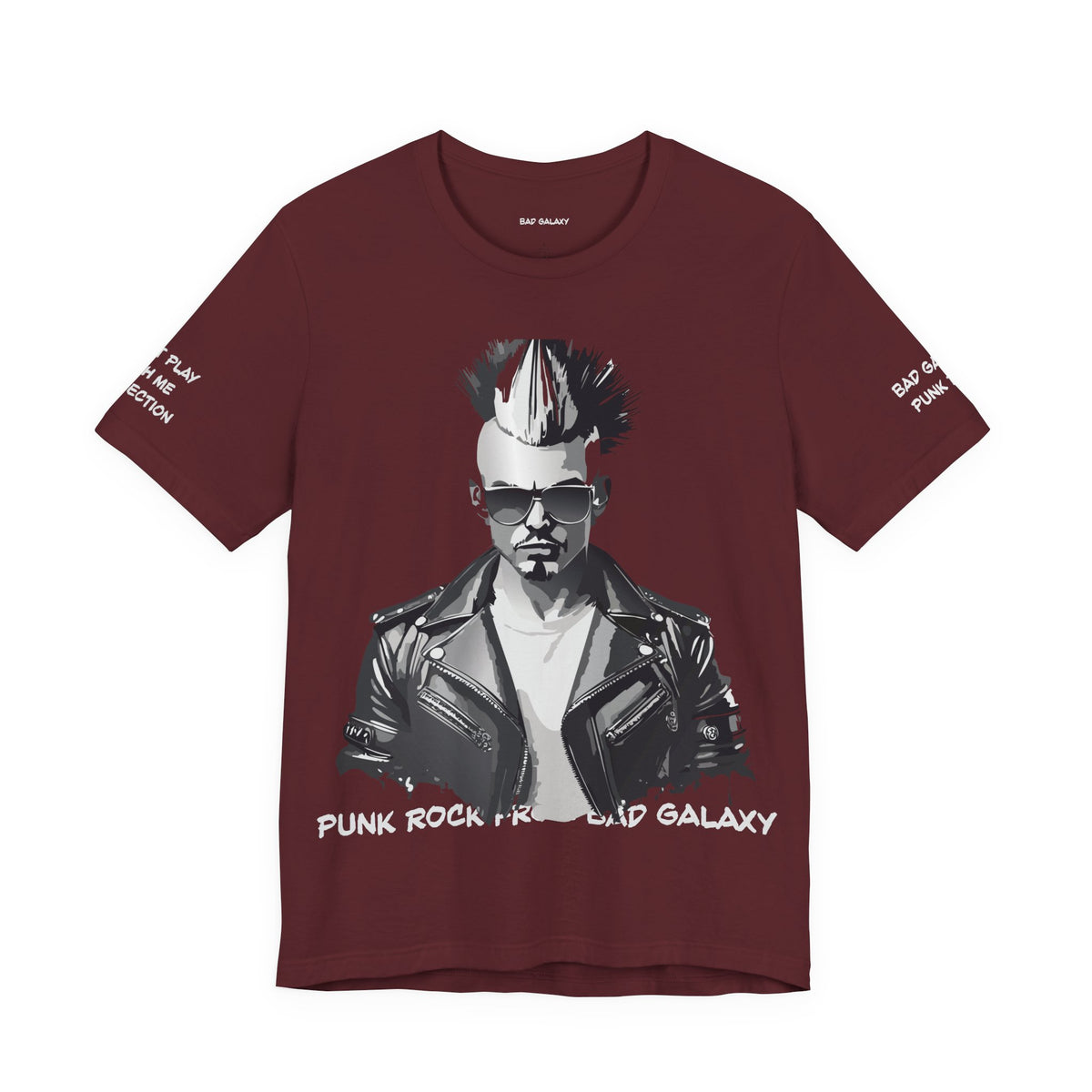 Punk Rock Graphic Unisex Cotton Bella+Canvas Tee with Art Design b39
