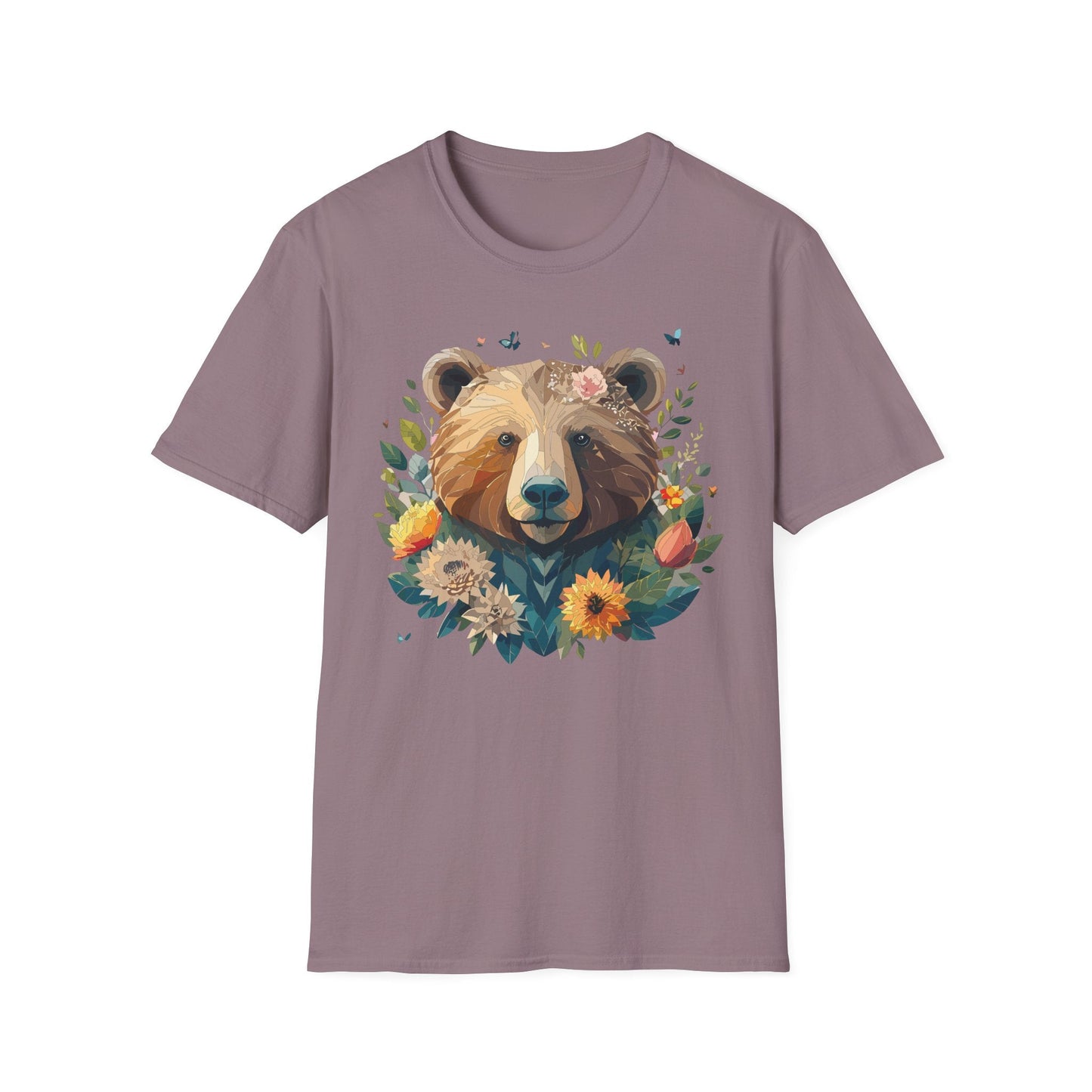 Bear T Shirt Unisex Teddy Bear Tee Gildan Softstyle 64000 100 Percent Ring Spun Cotton