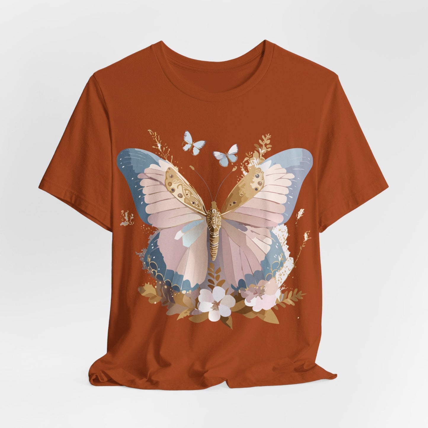 Butterfly Graphic Tee Unisex Short Sleeve Art Design By Adelpha