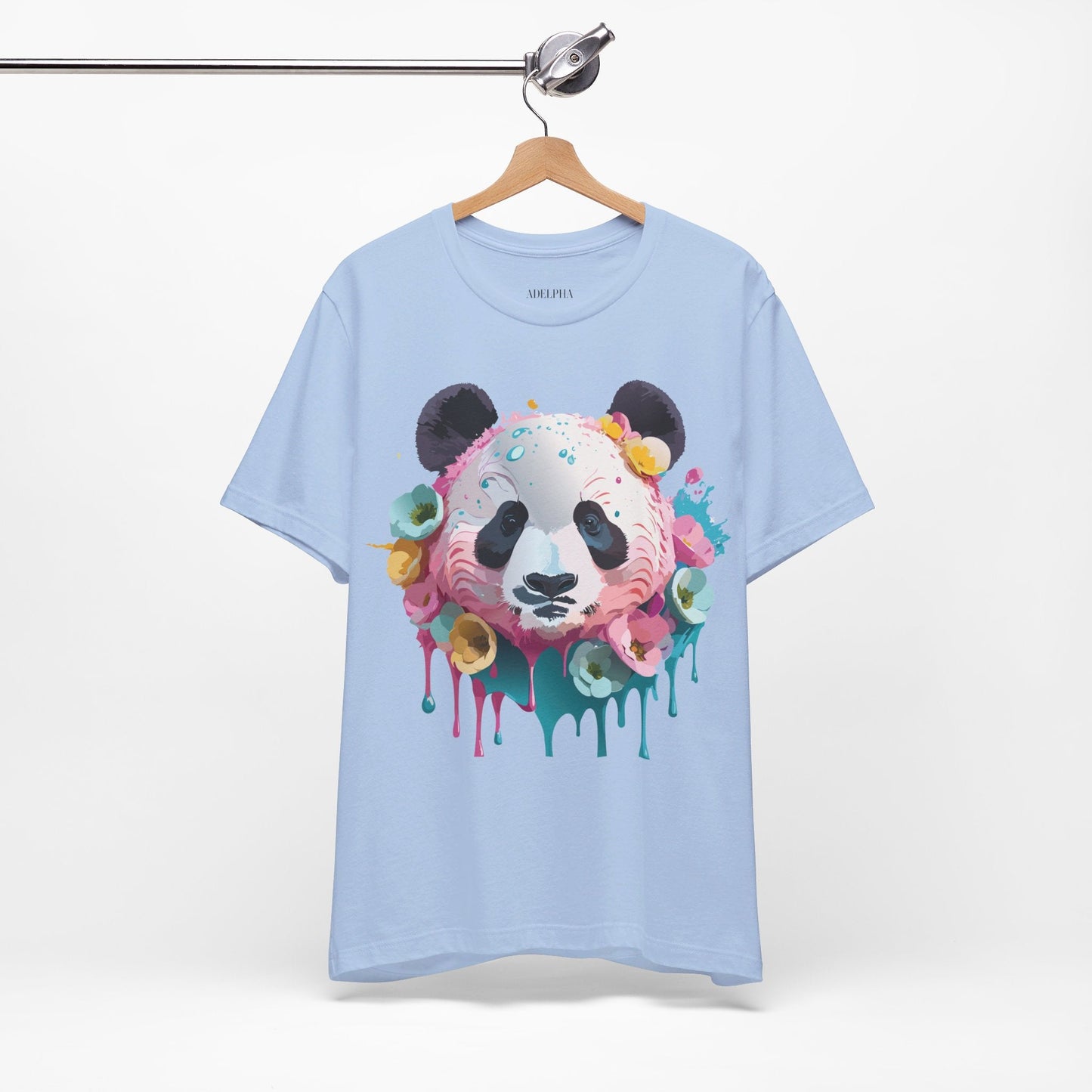 Panda Graphic Unisex 100 Cotton Vintage Art with Animal T-Shirt 6