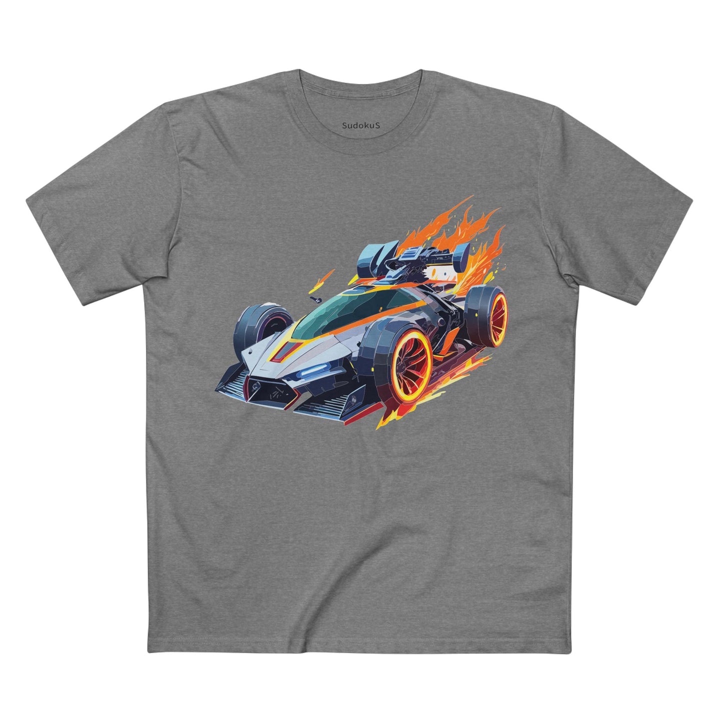 Car Graphic Unisex 100 Cotton Staple Tee 18
