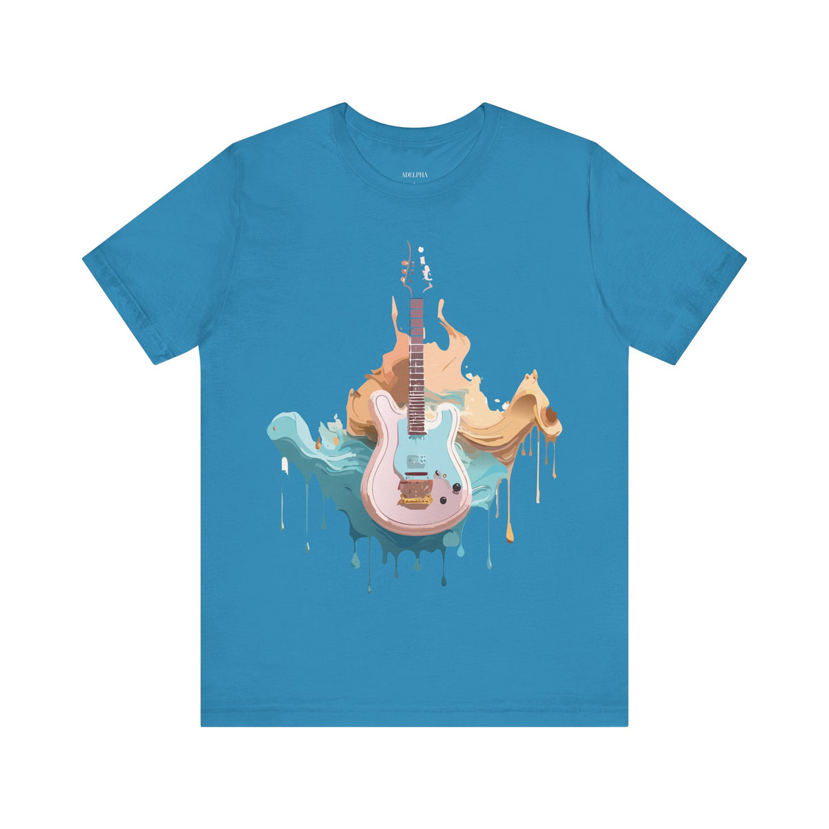 Music Graphic Unisex Cotton Bella+Canvas Tee with Art Design m98