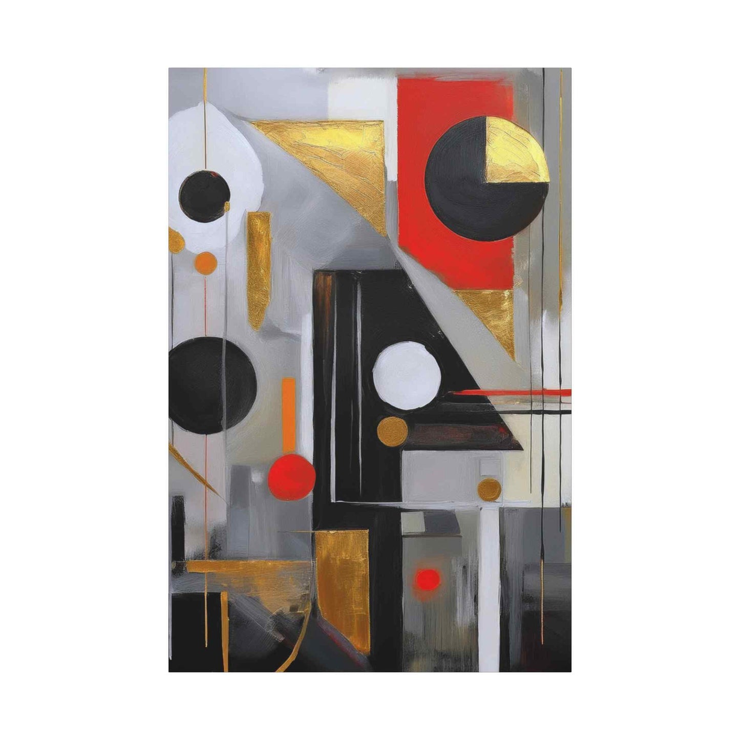 Red Abstract Painting Print Canvas 20x24,20x30,24x30, 24x32,24x36,30x40, 32x48,36x48,40x60 Pine-Wood Inner Frame ABS-23