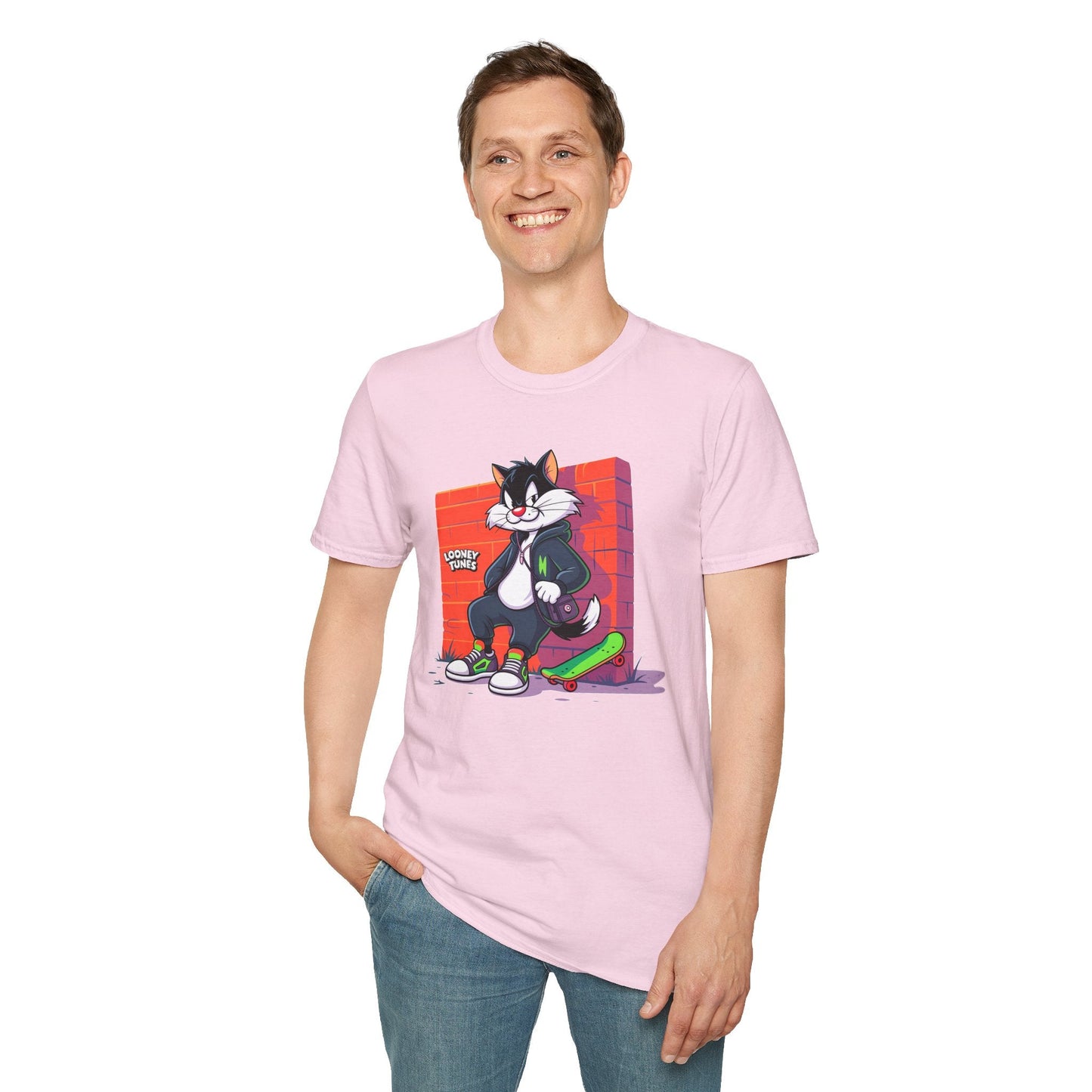 Cartoon T Shirt With Animation Design Unisex Softstyle Graphic Tee Funny Animals