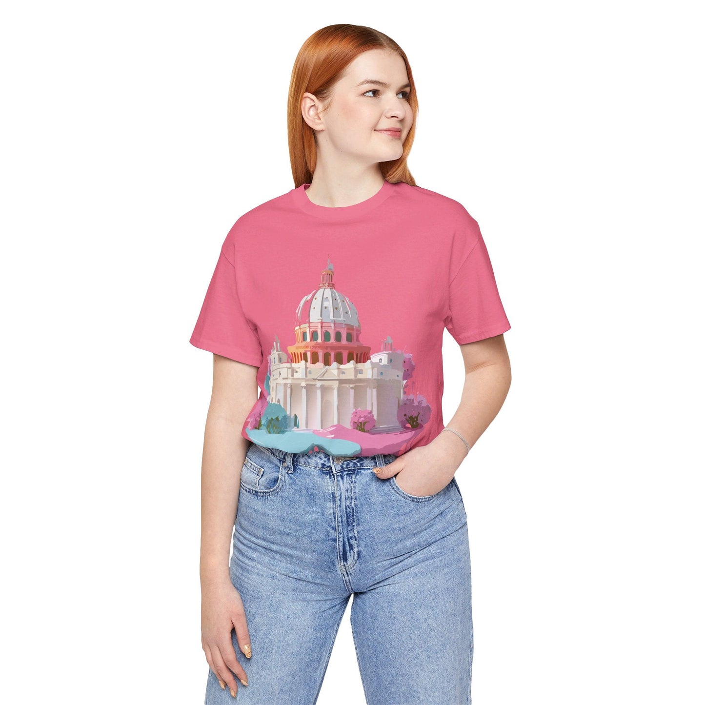 Adelpha Rome Tourist Shirt Unisex Graphic Tee With Vintage Art Design Comfortable Fit