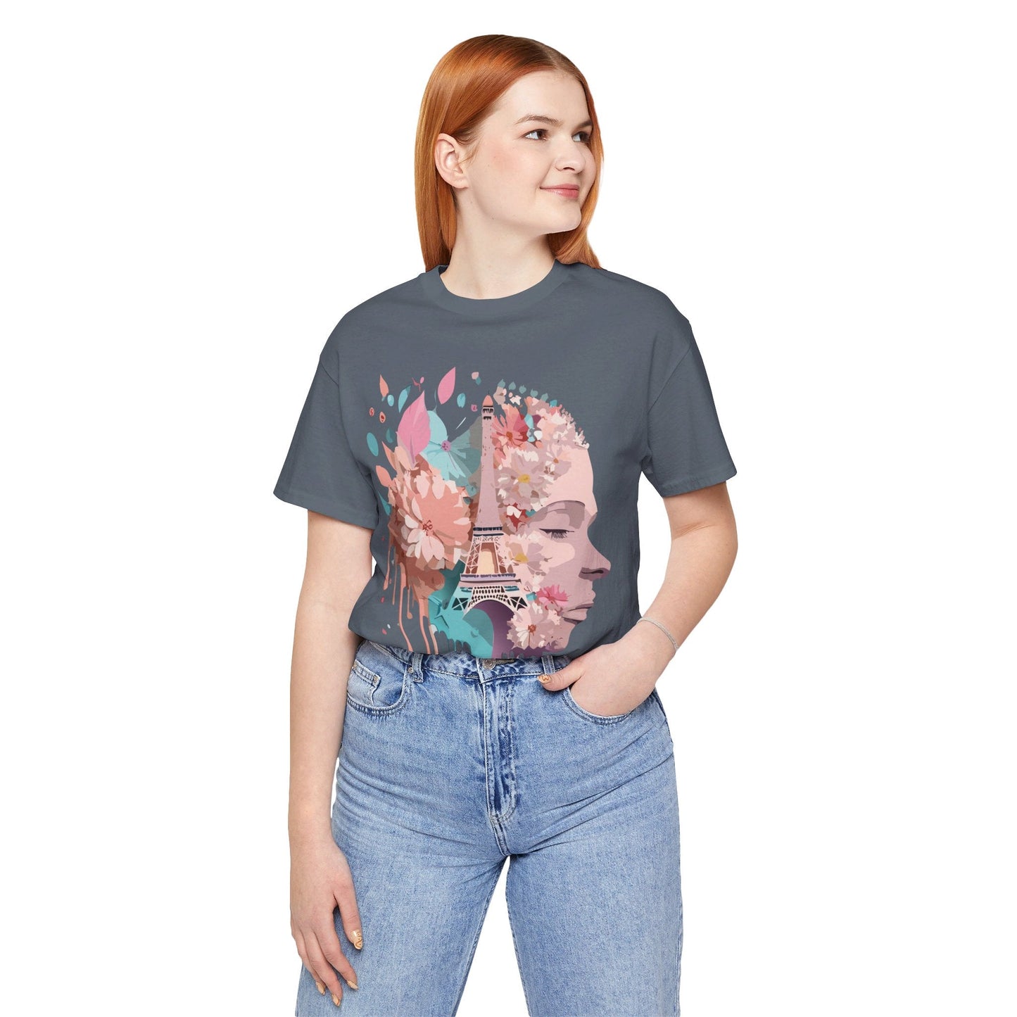 Tourist Shirt Paris Graphic Tee Unisex Jersey Short Sleeve Premium Vintage Inspired Adelpha Artwork