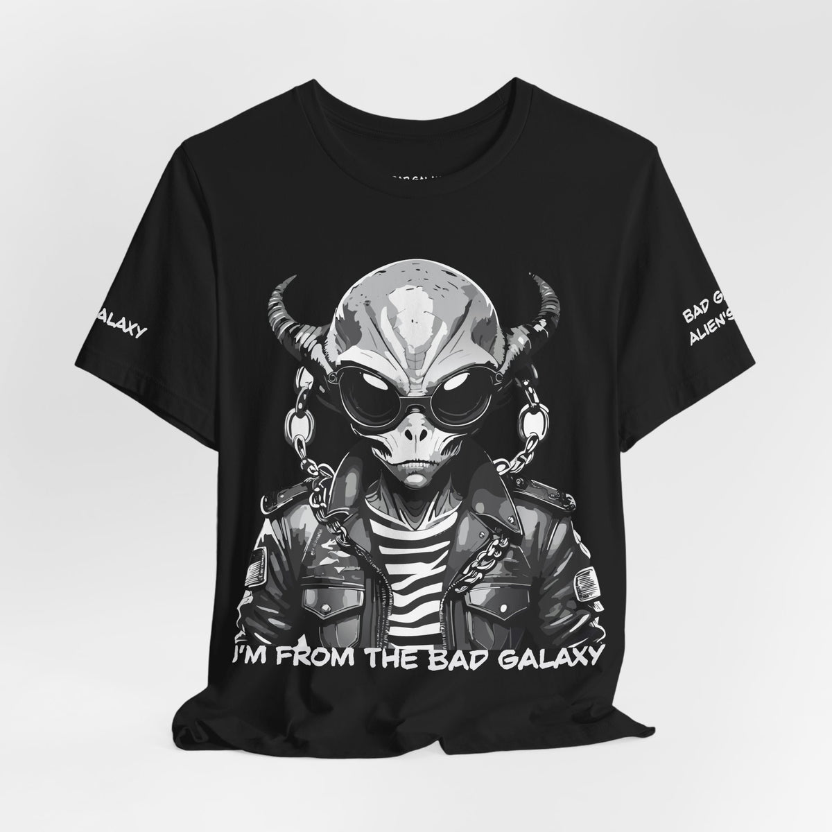 Alien Graphic Unisex Cotton Bella+Canvas Tee with Art Design b68