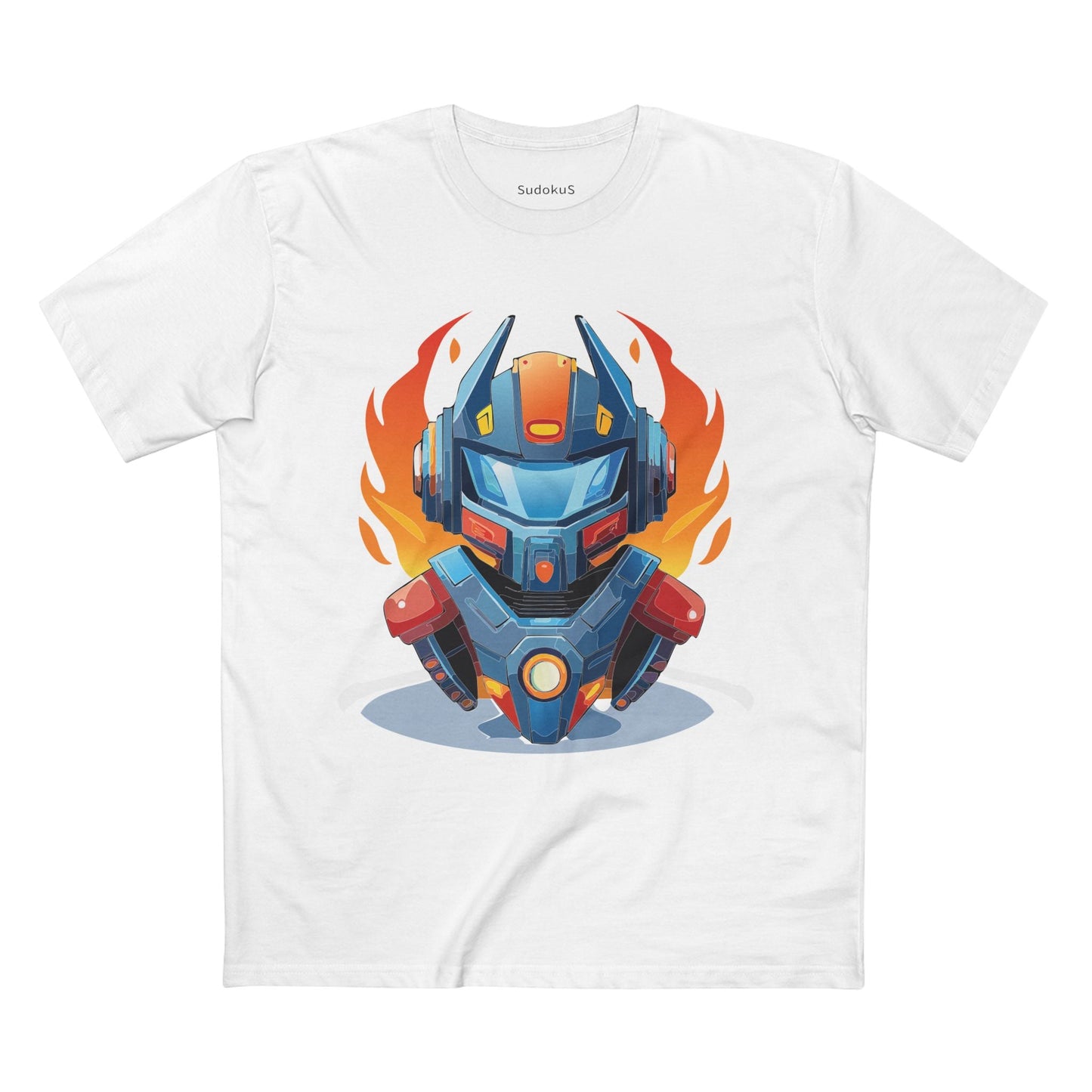 Cyborg Robot Graphic Unisex 100 Cotton Staple Tee 6
