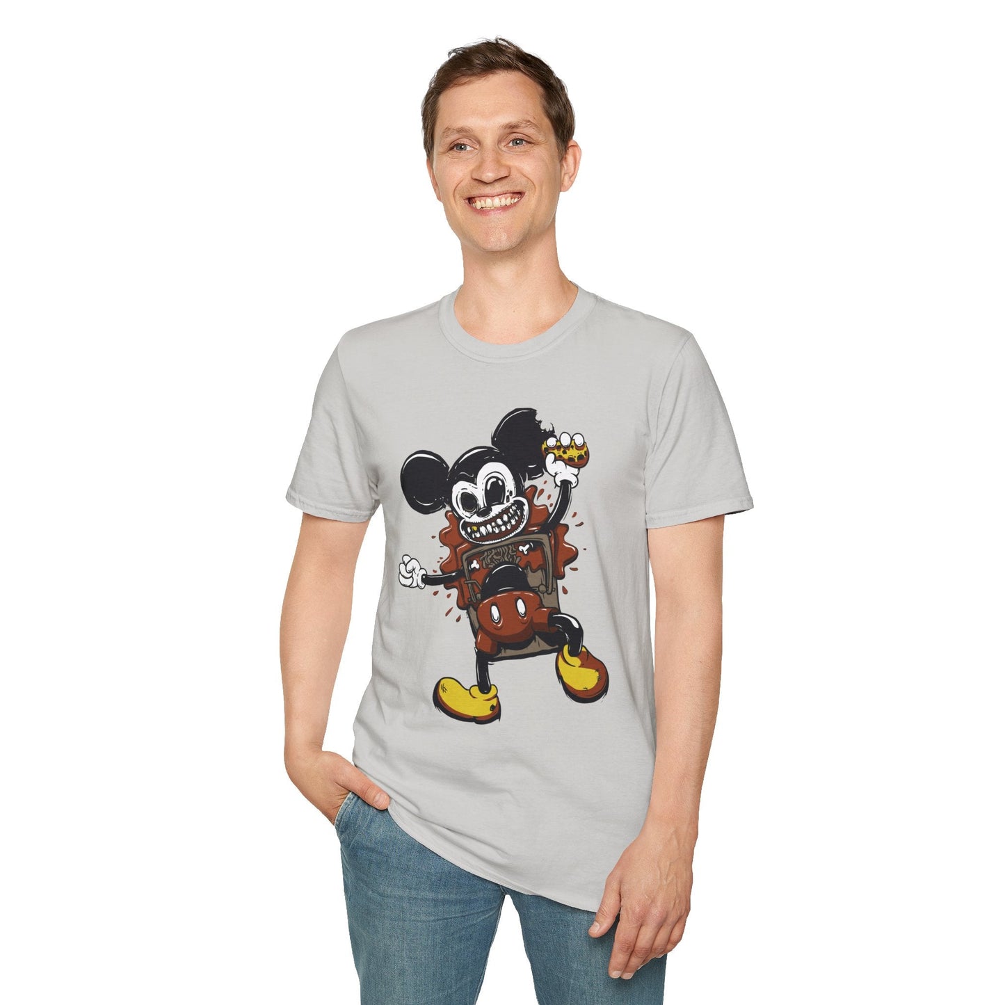 Cartoon T Shirt Animation Tee Unisex Gildan Softstyle 64000 100 Percent Cotton Comfort