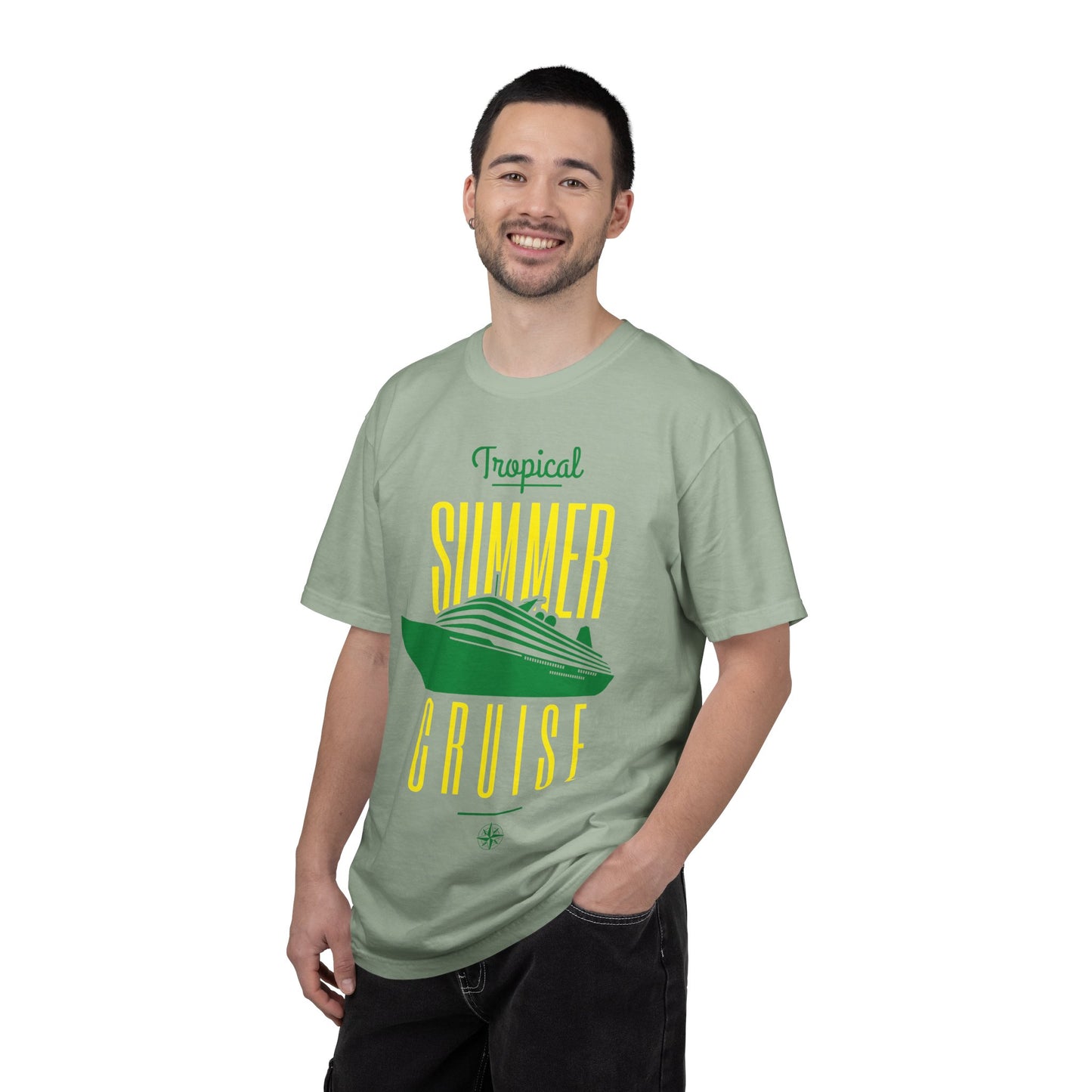 Unisex Garment-Dyed T Shirt Relaxed Fit Comfort Colors 1717 100 Percent Ring-Spun US Cotton