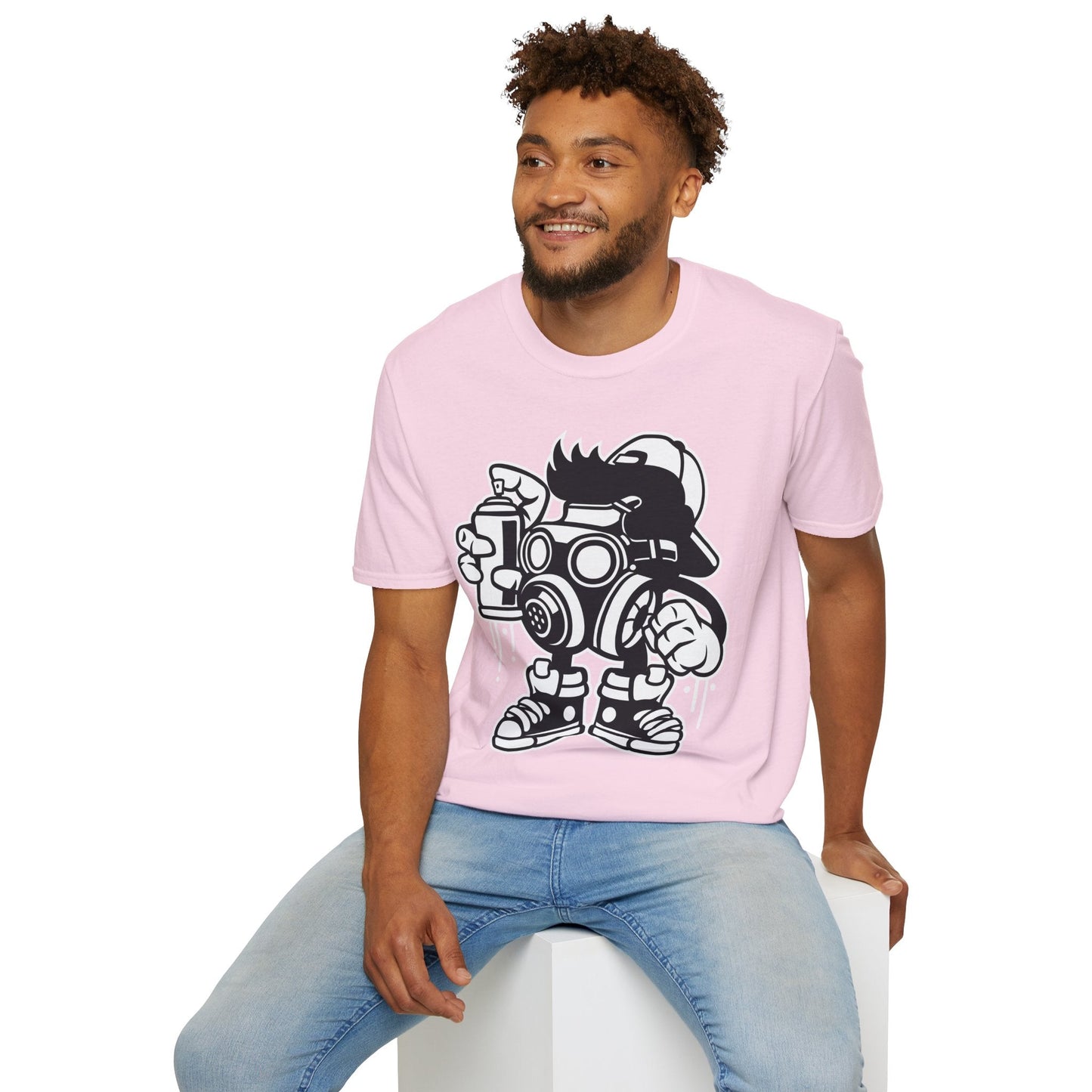 Cartoon T Shirt Unisex Animation Tee Funny Art Design Gildan Softstyle 64000 Ring Spun Cotton