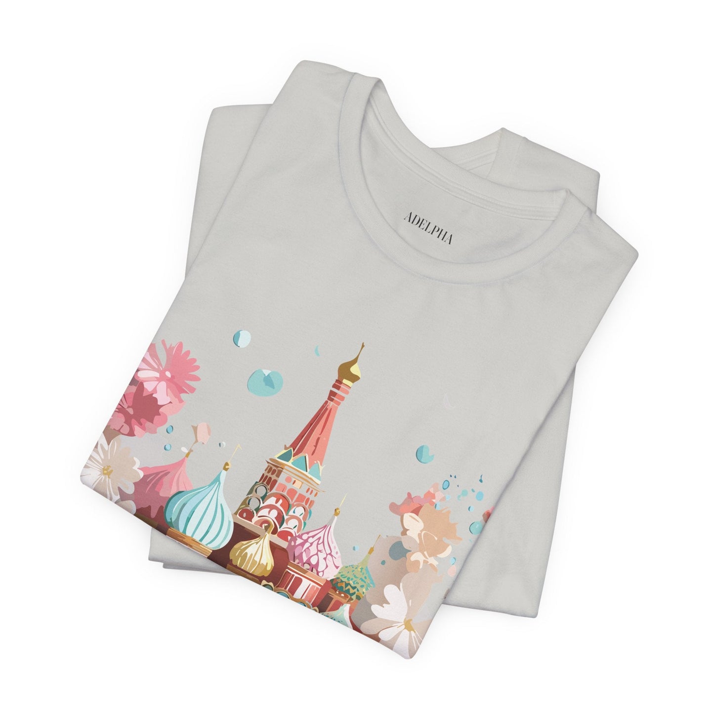 Unisex Graphic Tee With Vintage Moscow Artwork By Adelpha Premium Short Sleeve Shirt
