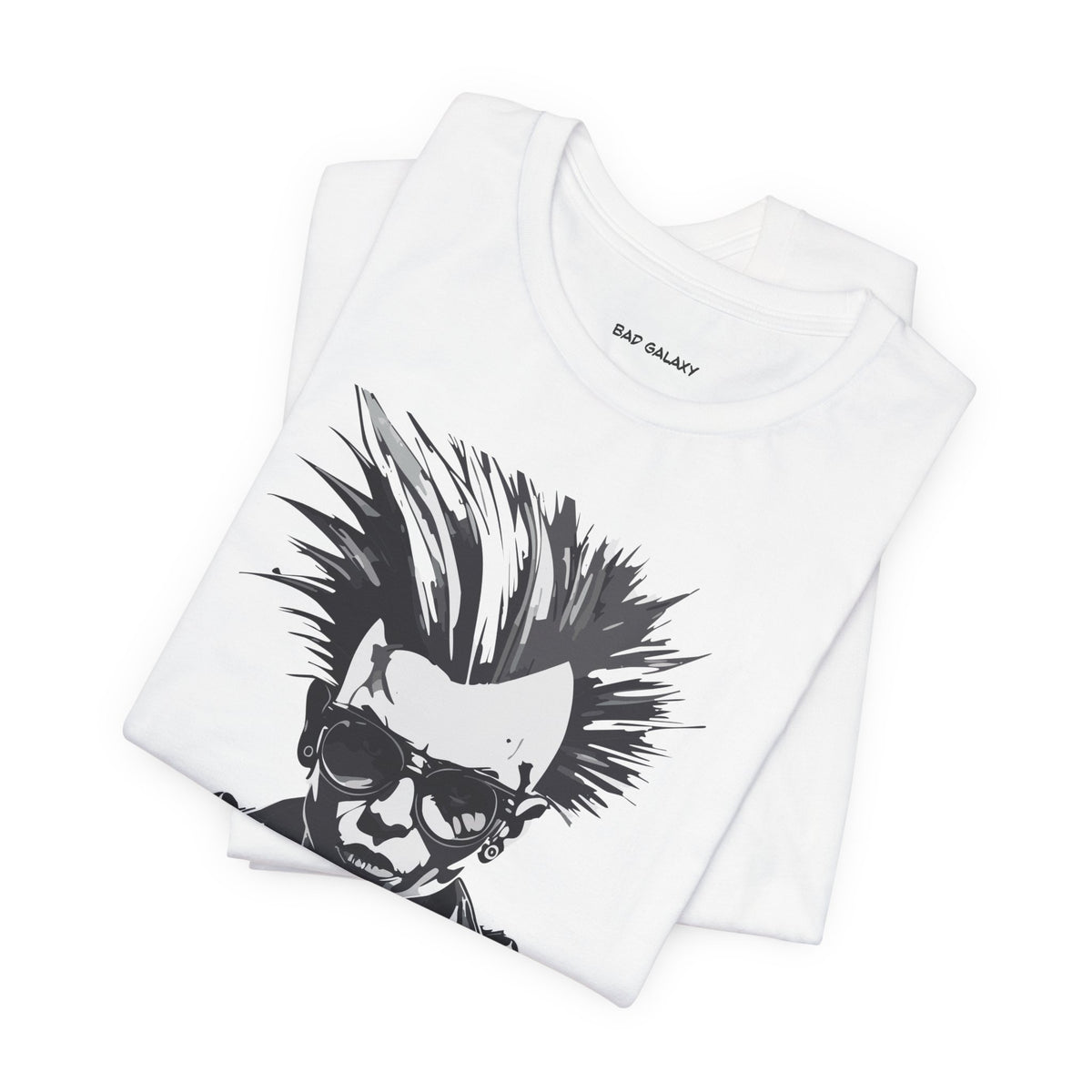 Punk Rock Graphic Unisex Cotton Bella+Canvas Tee with Art Design b36