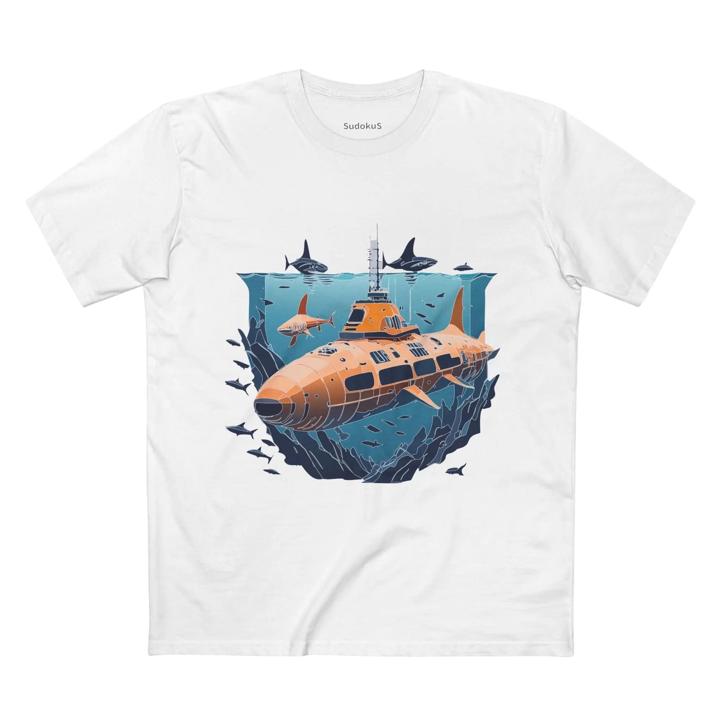 Ocean Coast Graphic Unisex 100 Cotton Staple Tee 13
