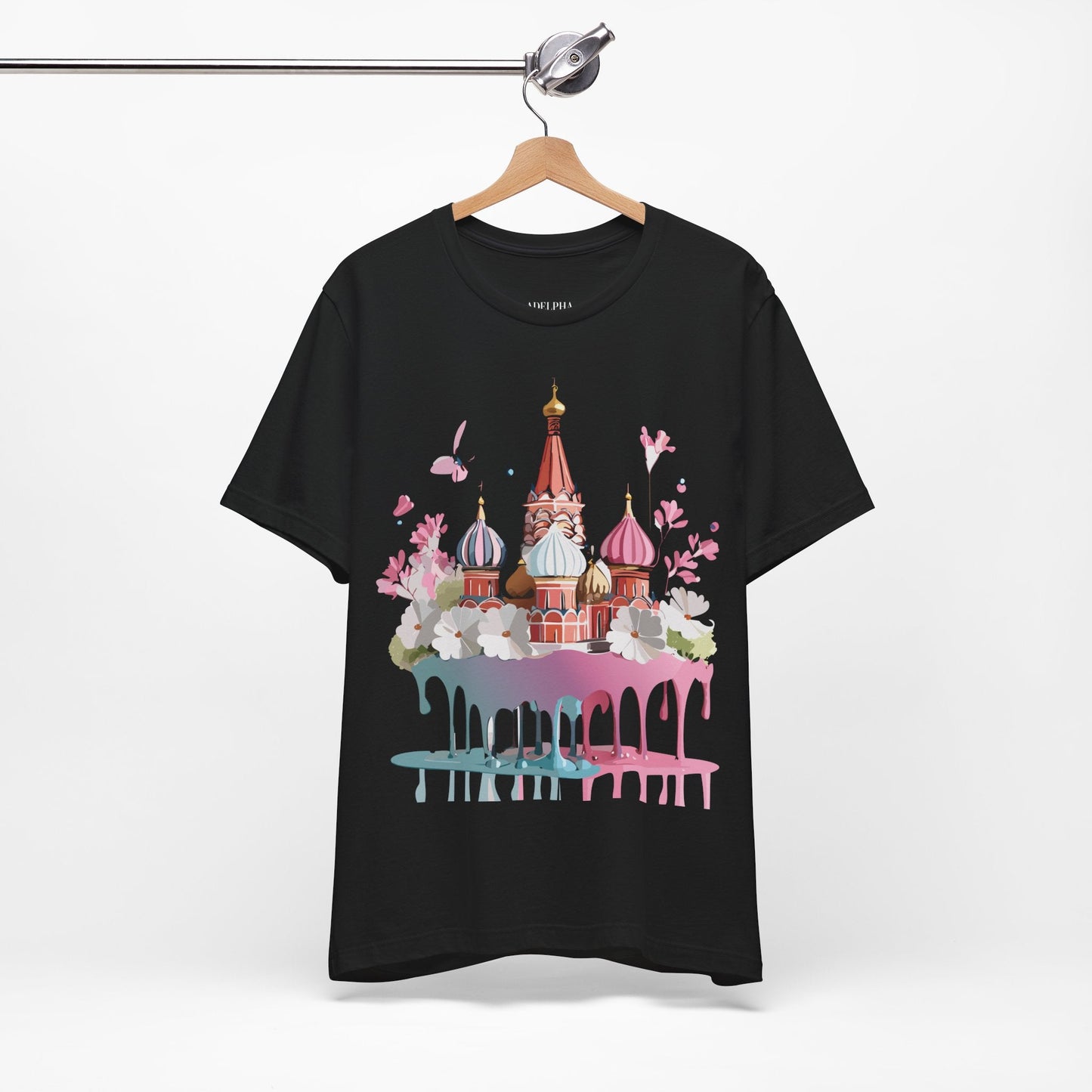 Unisex Moscow Tourist Shirt Graphic Tee By Adelpha Vintage Inspired Art For Everyday Wear