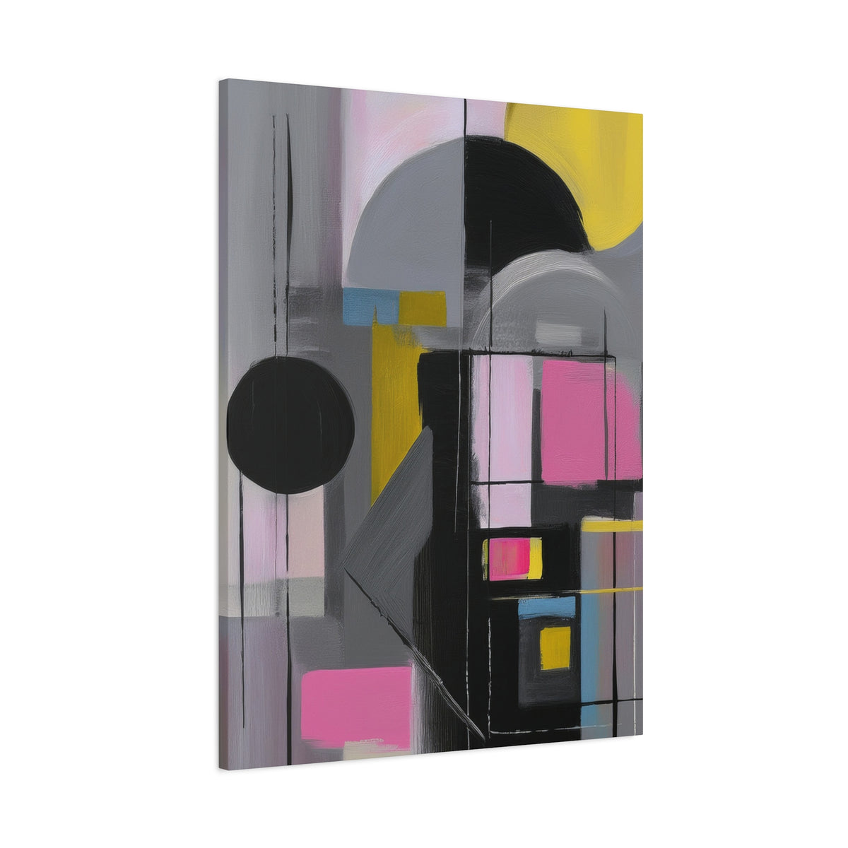 Abstract Geometric Painting Print Canvas 20x24,20x30,24x30 24x32,24x36,30x40 32x48,36x48,40x60 Pine-Wood Inner Frame ABS-37