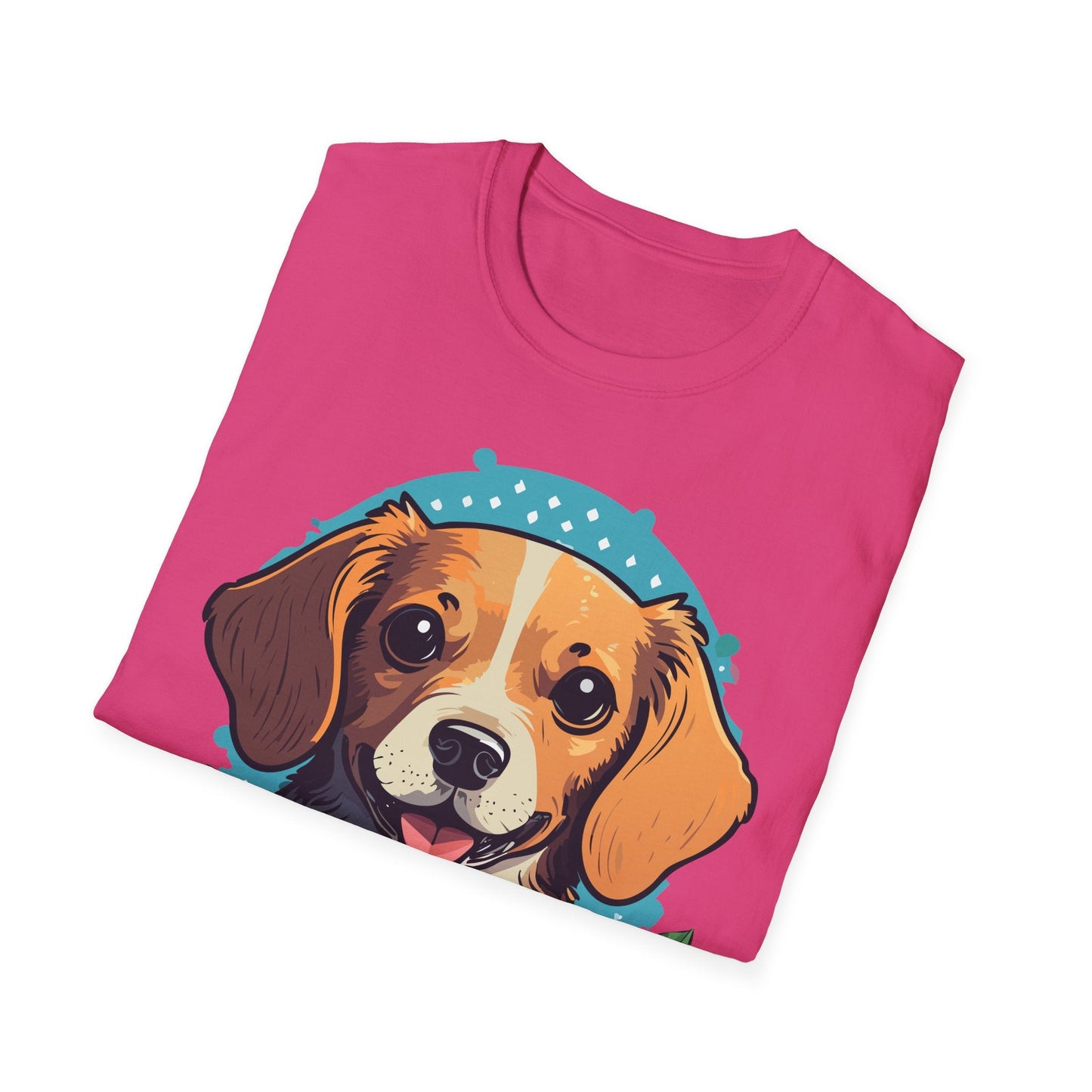 Dog Shirt Unisex Animal Tee Softstyle Cotton Ring Spun Comfort