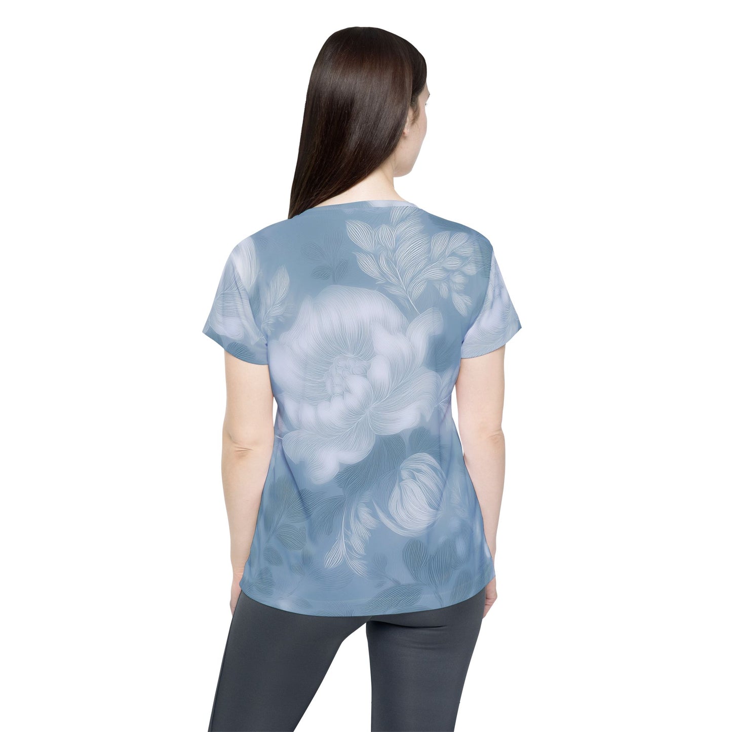 Women Poly T-Shirt with Floral Print