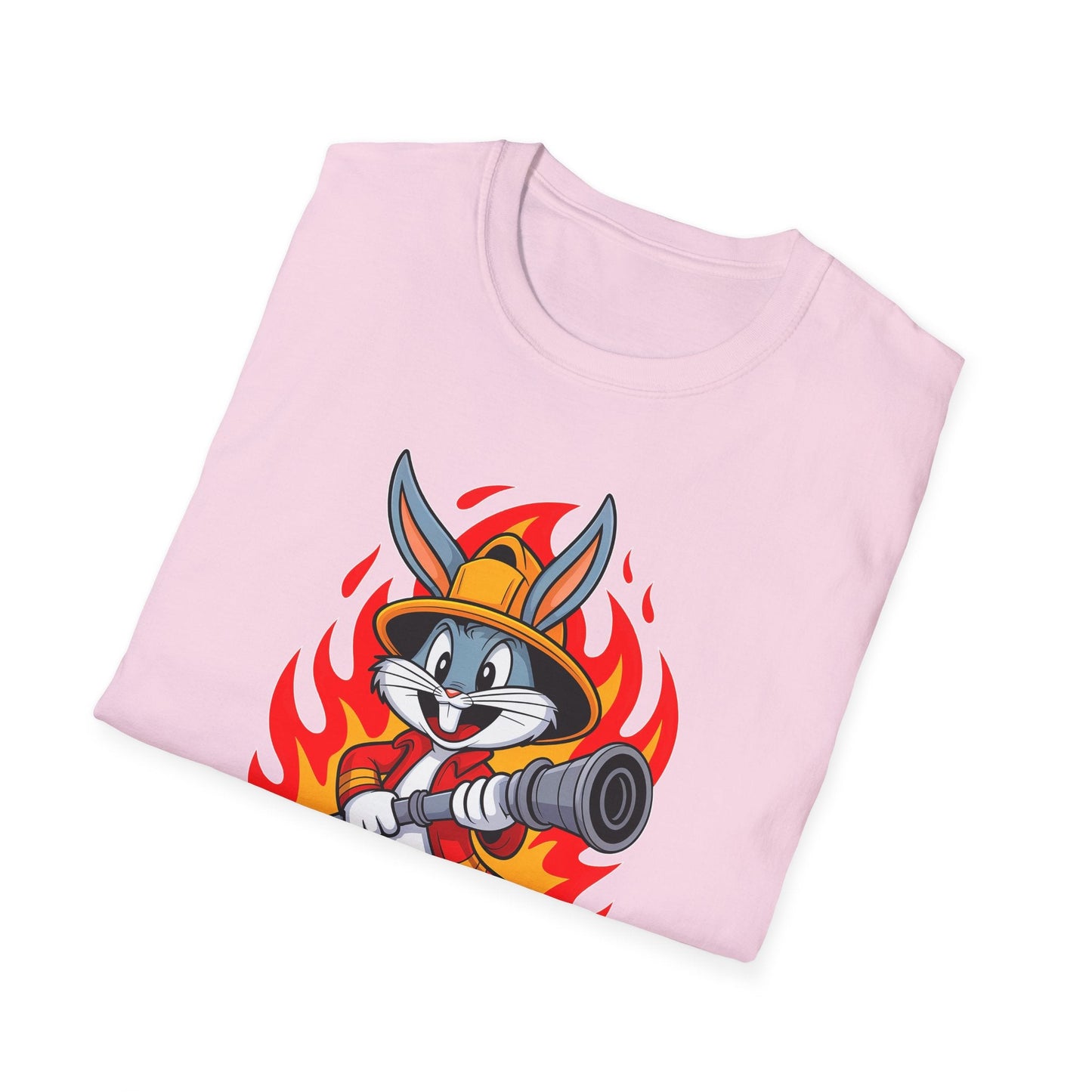 Bugs Bunny T Shirt Unisex Cartoon Graphic Tee 100 Percent Ring Spun Cotton Softstyle