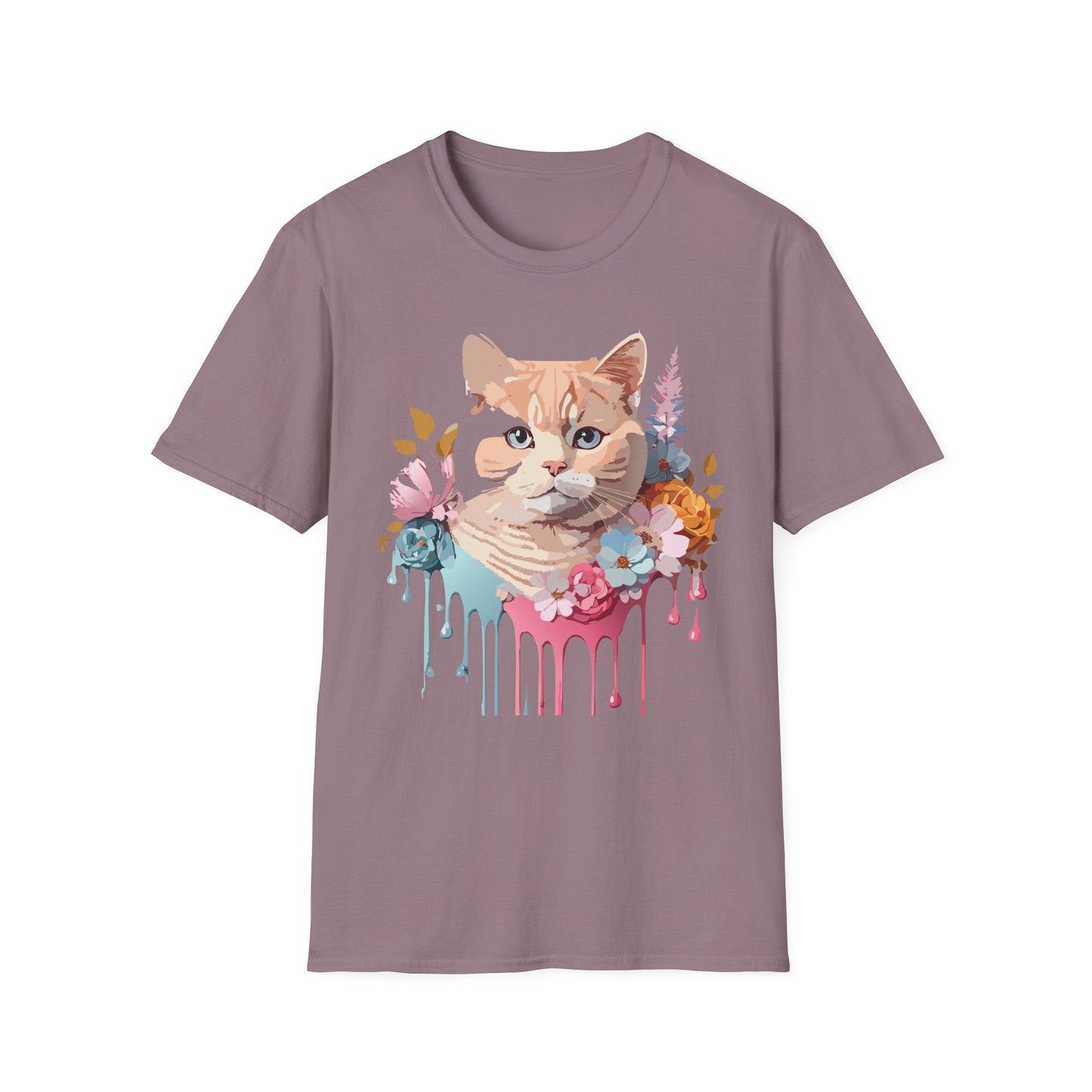 Cat Shirt Unisex Kitten Tee Softstyle Gildan 64000 Cotton Tee
