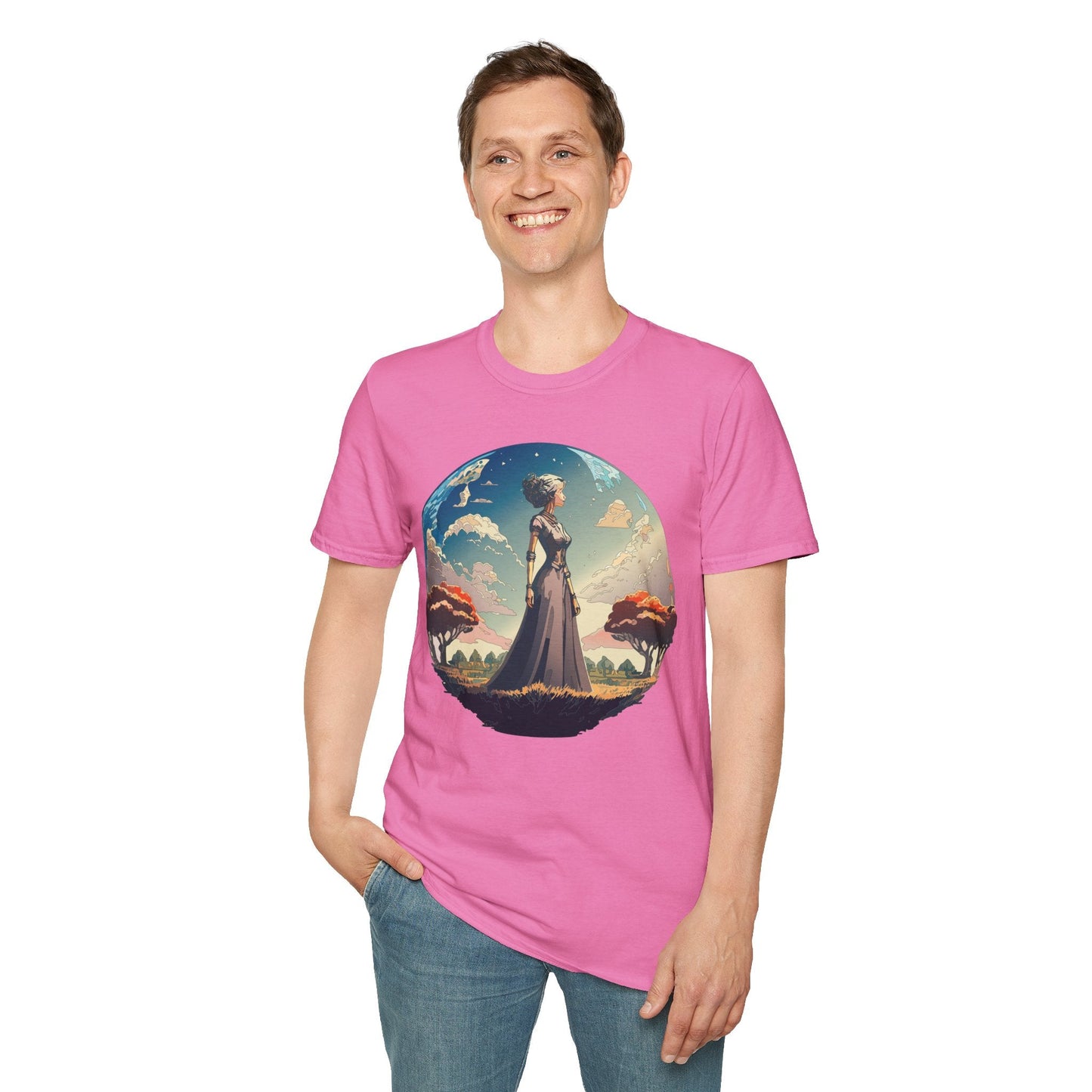 Womens Graphic T Shirt Art Design Tee Gildan Softstyle 64000 Unisex Cotton Short Sleeve