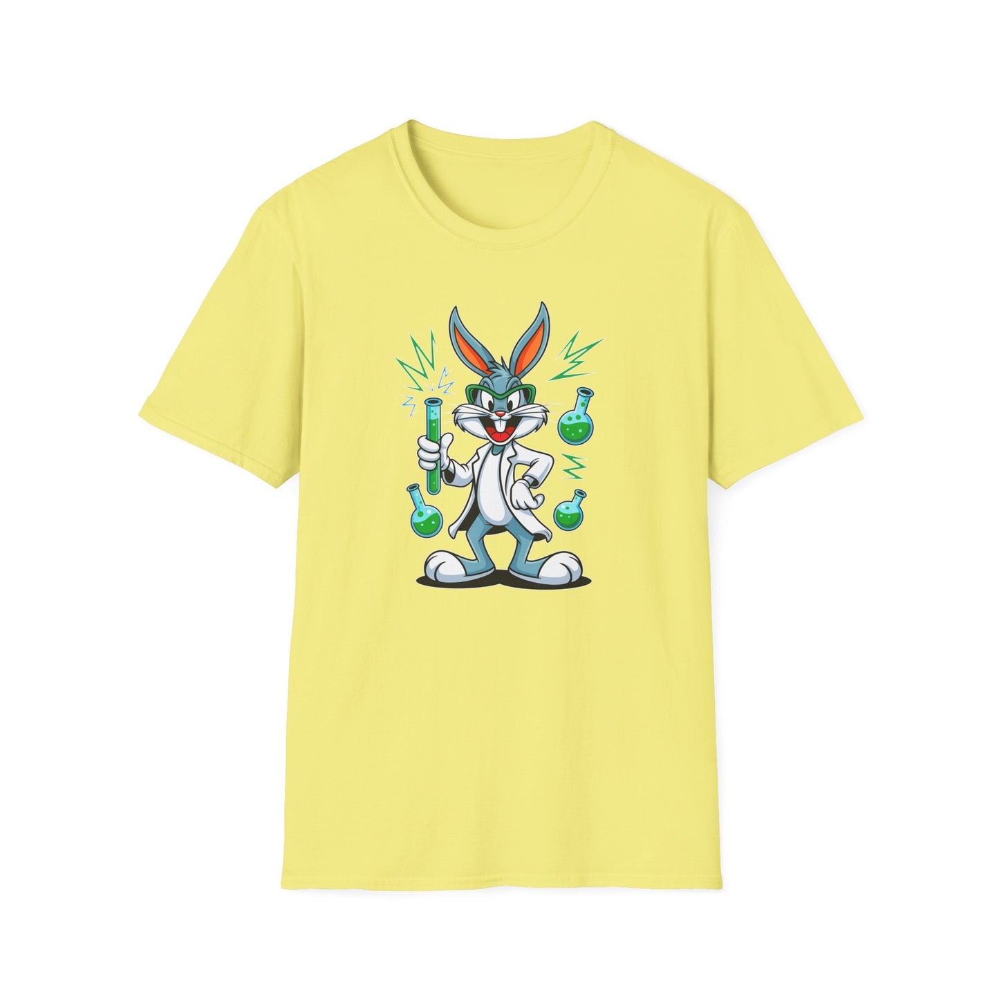 Bugs Bunny T Shirt Unisex Softstyle Cartoon Tee 100 Percent Ring Spun Cotton Graphic Artwork