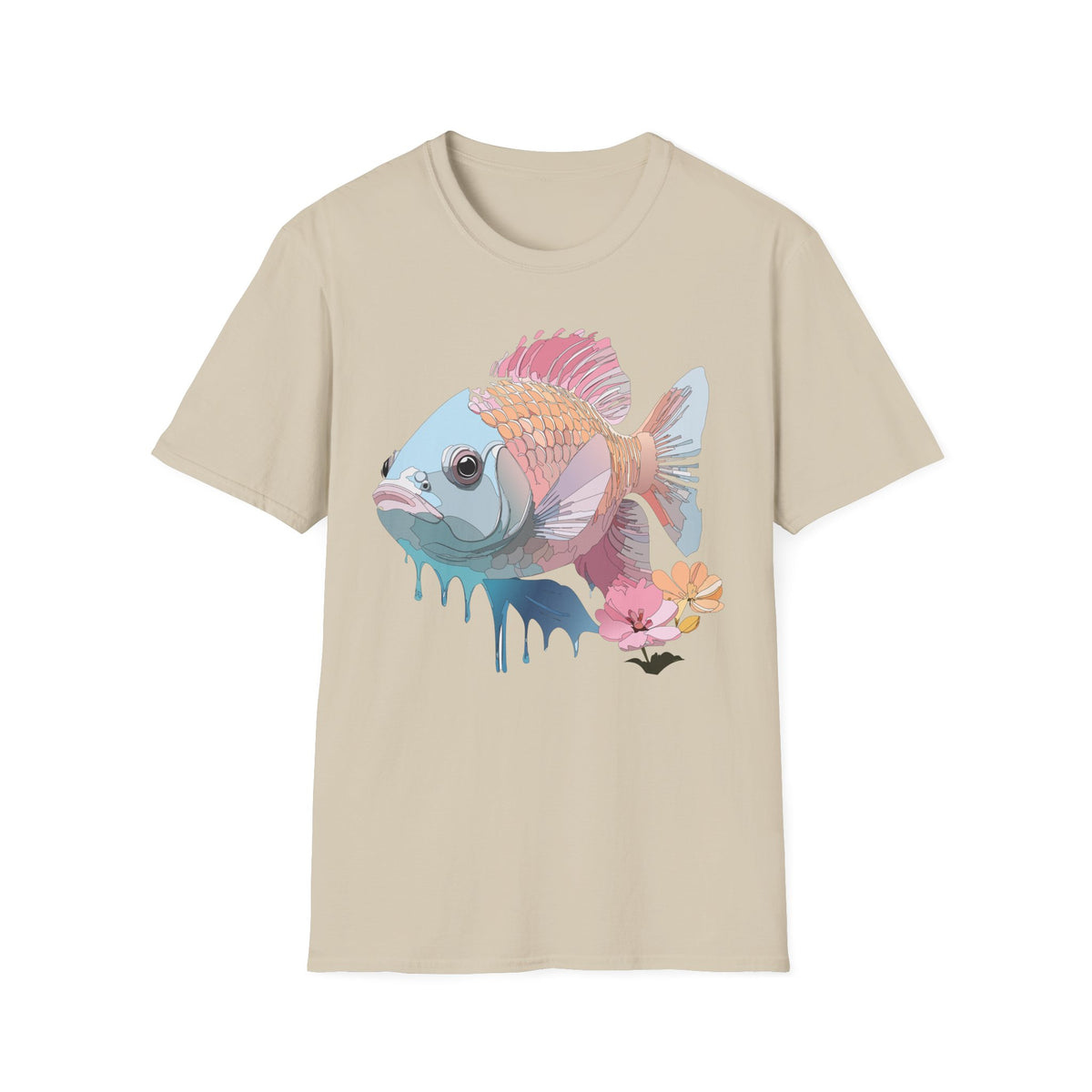 Pastel Tropical Fish T-Shirt | Colorful Coral Reef Fish Tee