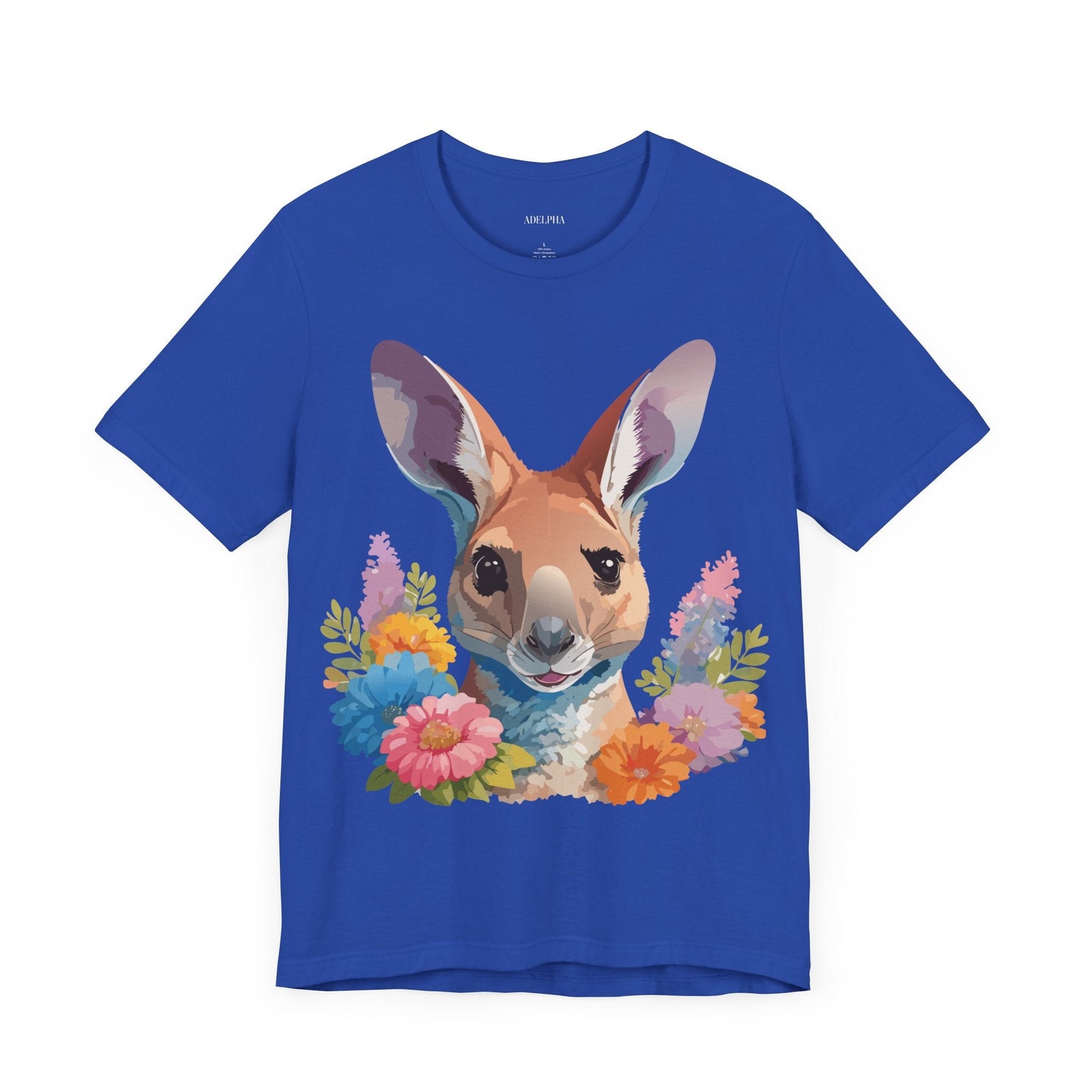 Kangaroo Graphic Unisex 100 Cotton Vintage Animal Artwork Tee 4