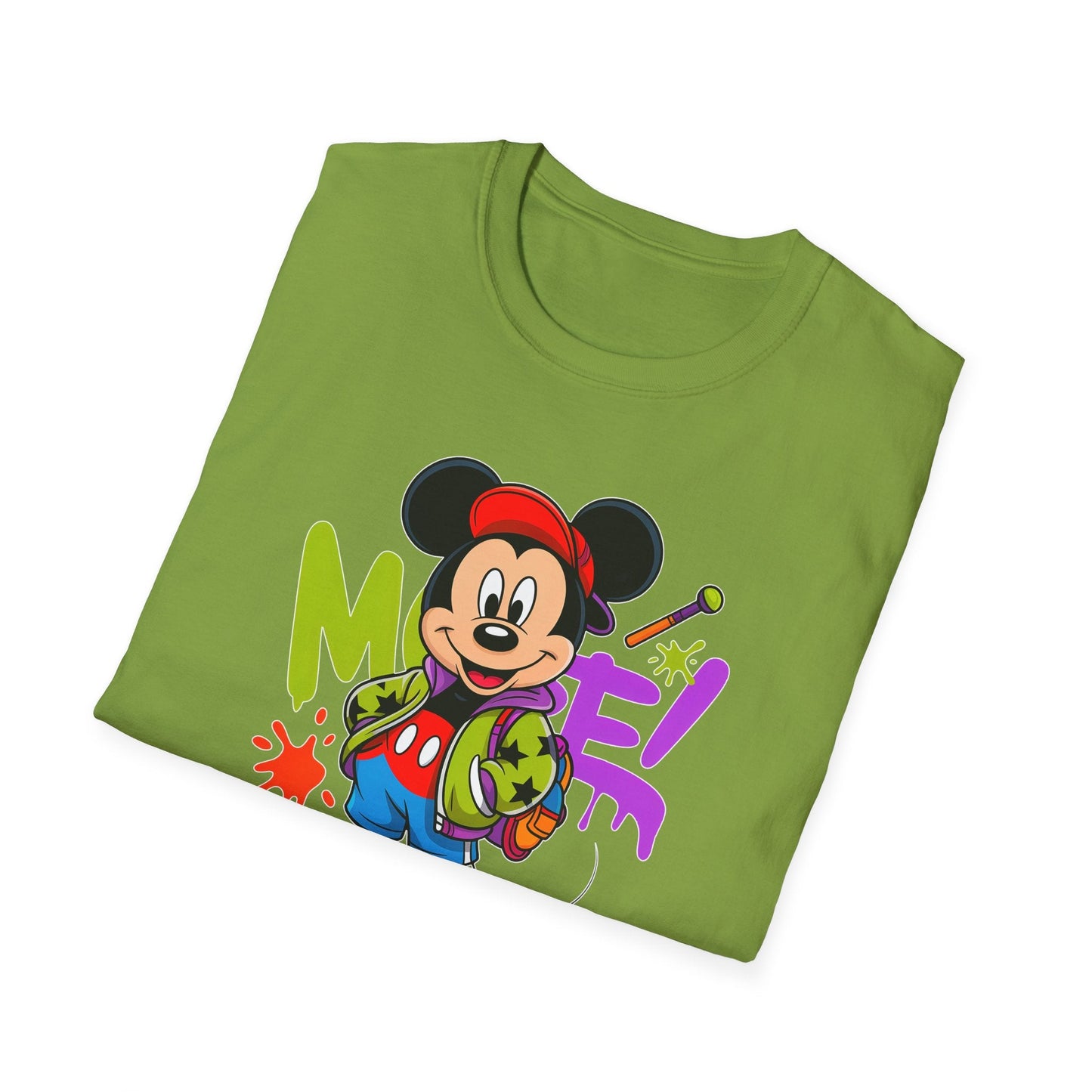Unisex Cartoon T Shirt with Animation Design Funny Animals Tee Gildan Softstyle 64000