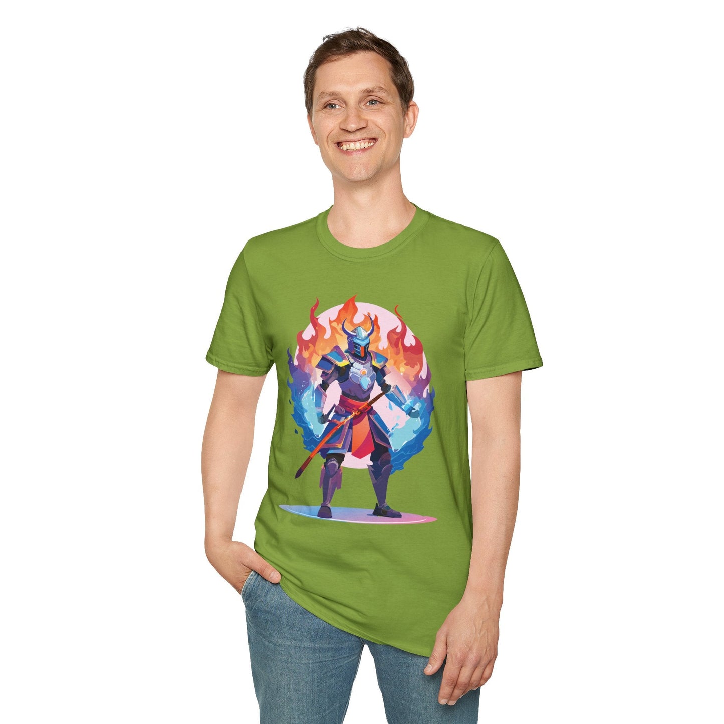Samurai Shirt Unisex Gildan Softstyle 64000 Tee 100 Percent Cotton Comfortable Tee