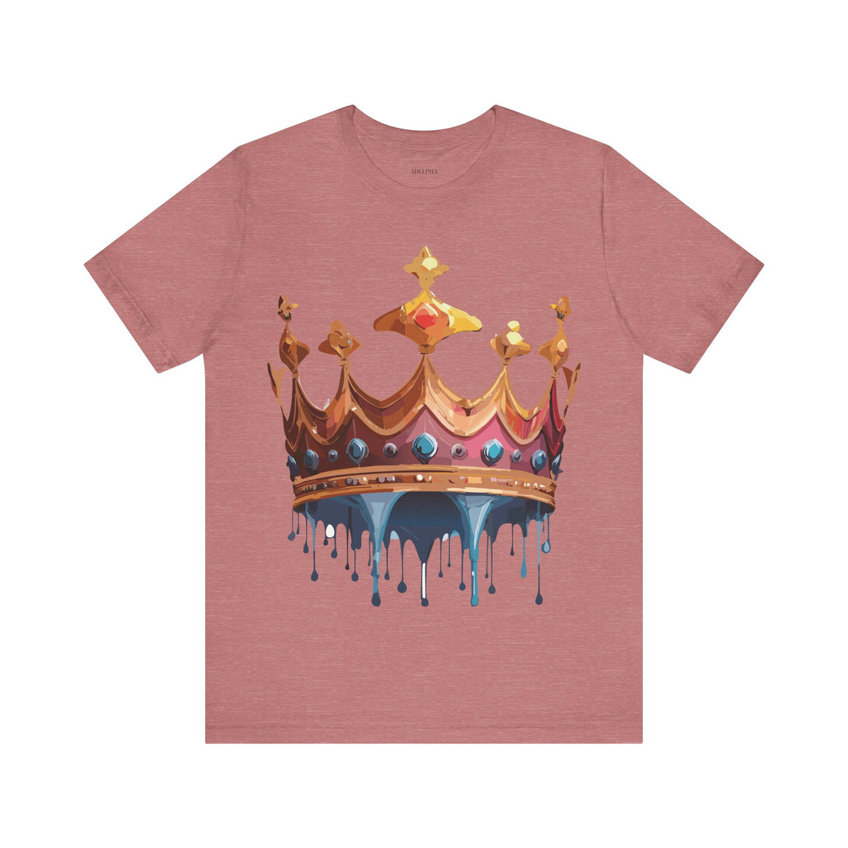 Crown Graphic Unisex Cotton Bella+Canvas Tee with Art Design m12