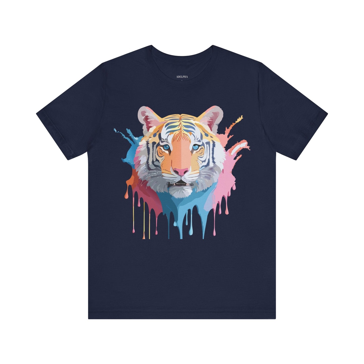 Tiger Graphic Tee By Adelpha Unisex Short Sleeve Vintage Inspired Art Shirt Premium Quality