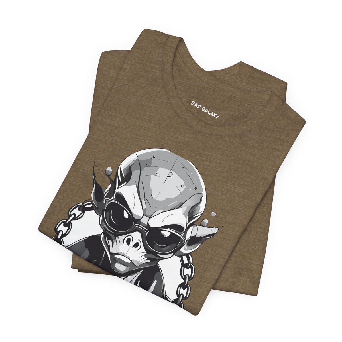 Alien Graphic Unisex Cotton Bella+Canvas Tee with Art Design b51