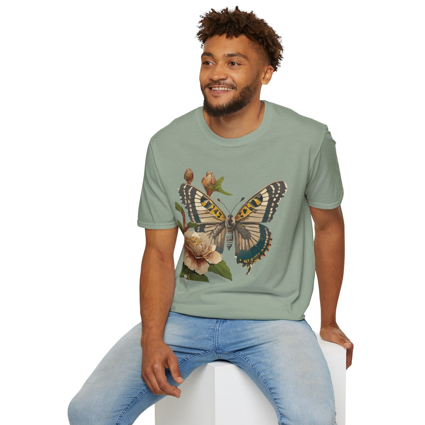 Butterfly Shirt Unisex T Shirt Monarch Butterfly Gildan Softstyle 64000 Cotton Tee