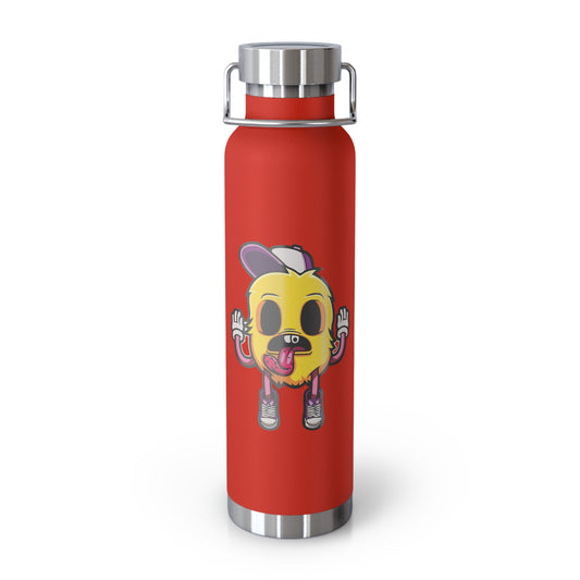 22oz Copper Insulated Water Bottle with Cartoon Design - CV84