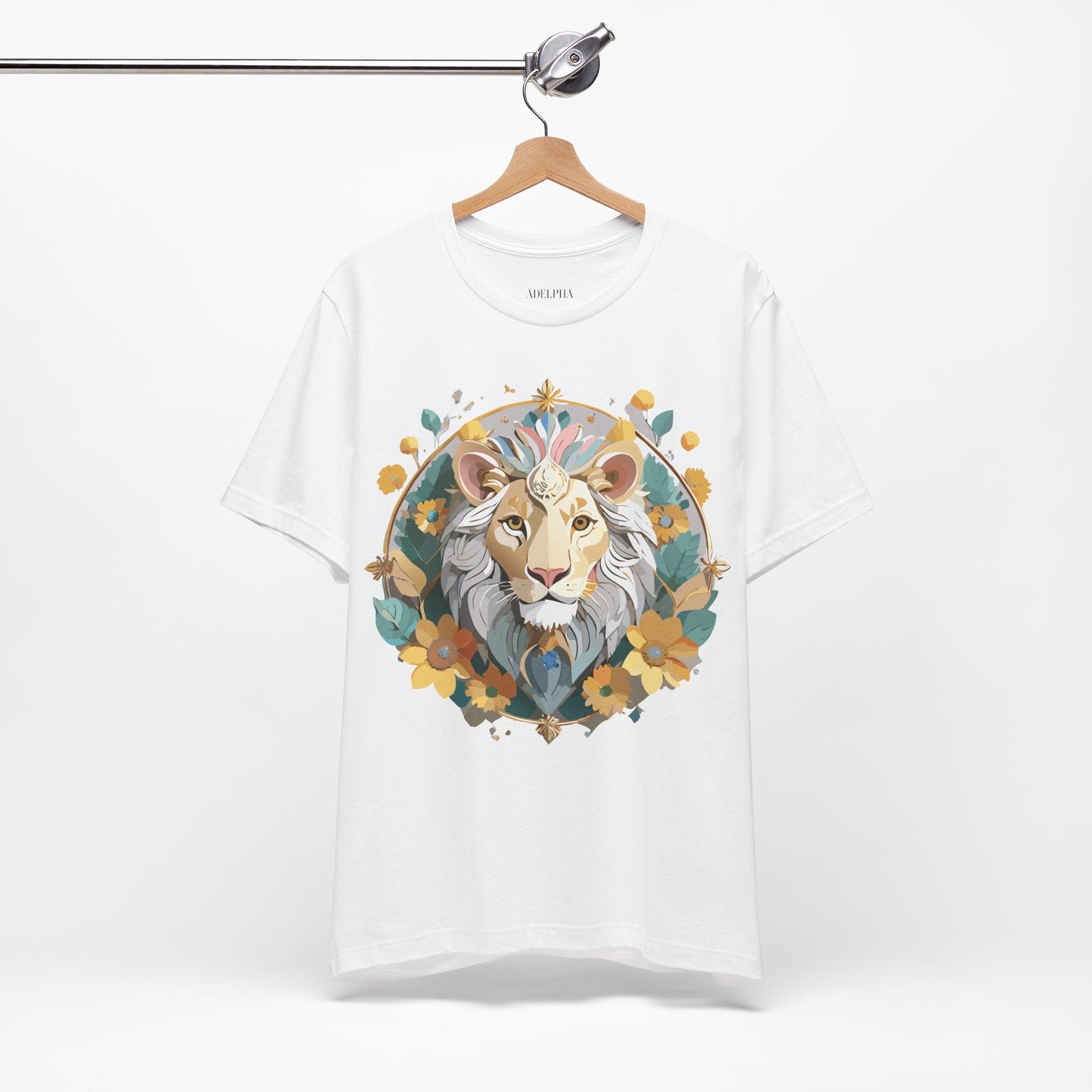 Medallion Graphic Unisex 100 Cotton Vintage Animal Medal Artwork Tee 59