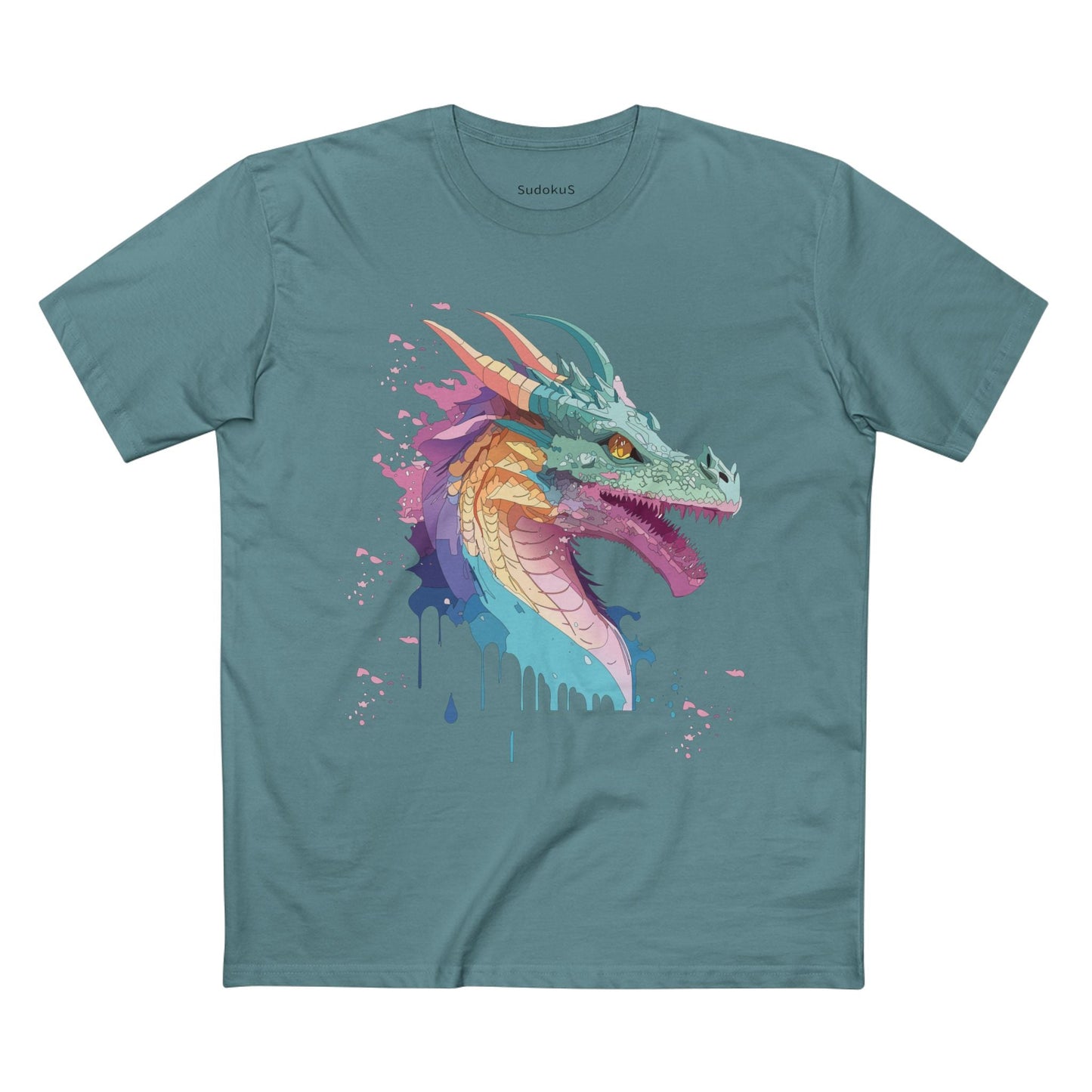 Dragon Graphic Unisex 100 Cotton Staple Tee 7