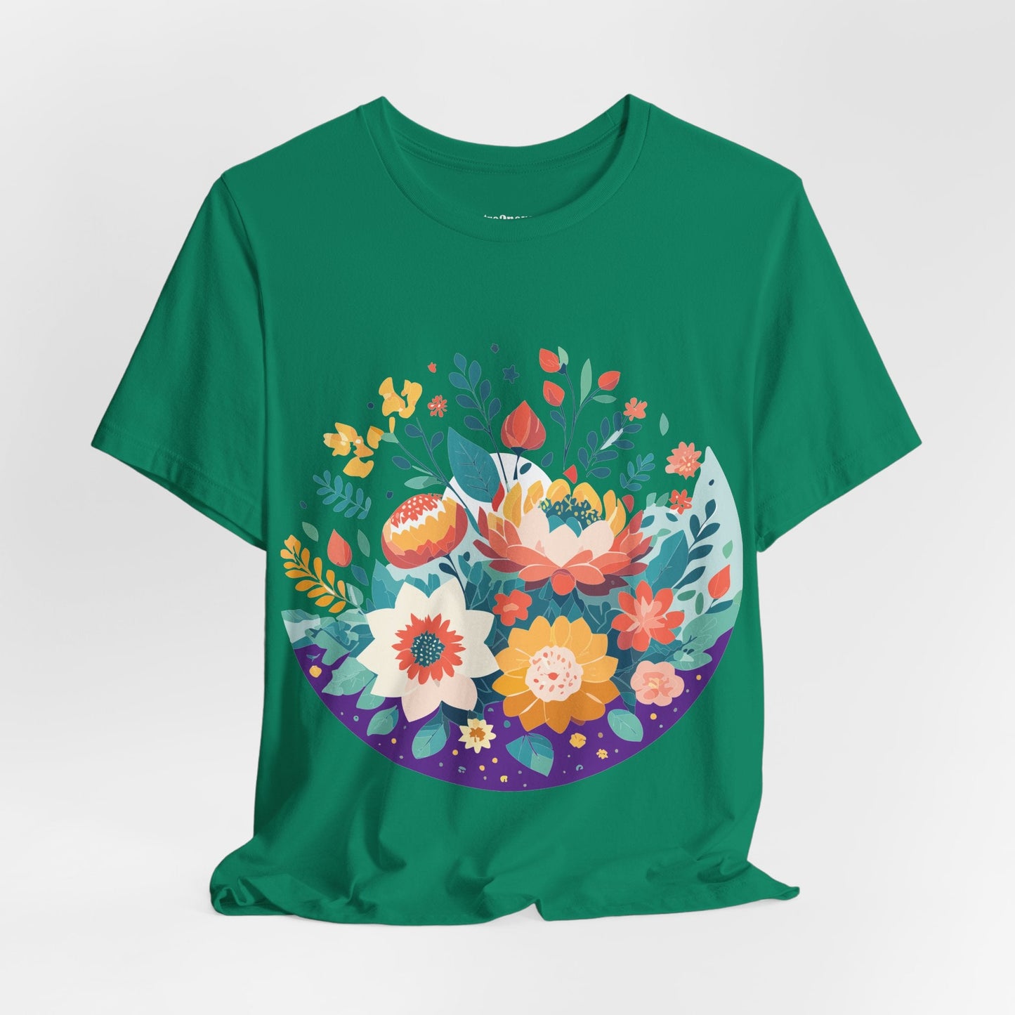 Flowers Shirt Floral Shirt Unisex Jersey Short Sleeve Tee Breathable Fabric Free Shipping