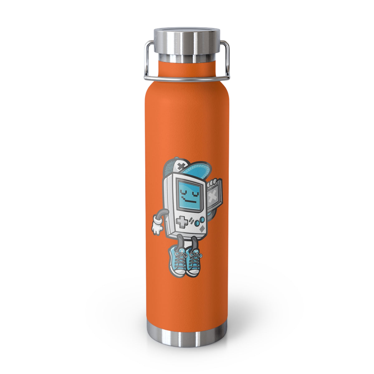 22oz Copper Insulated Water Bottle with Cartoon Design - CV82