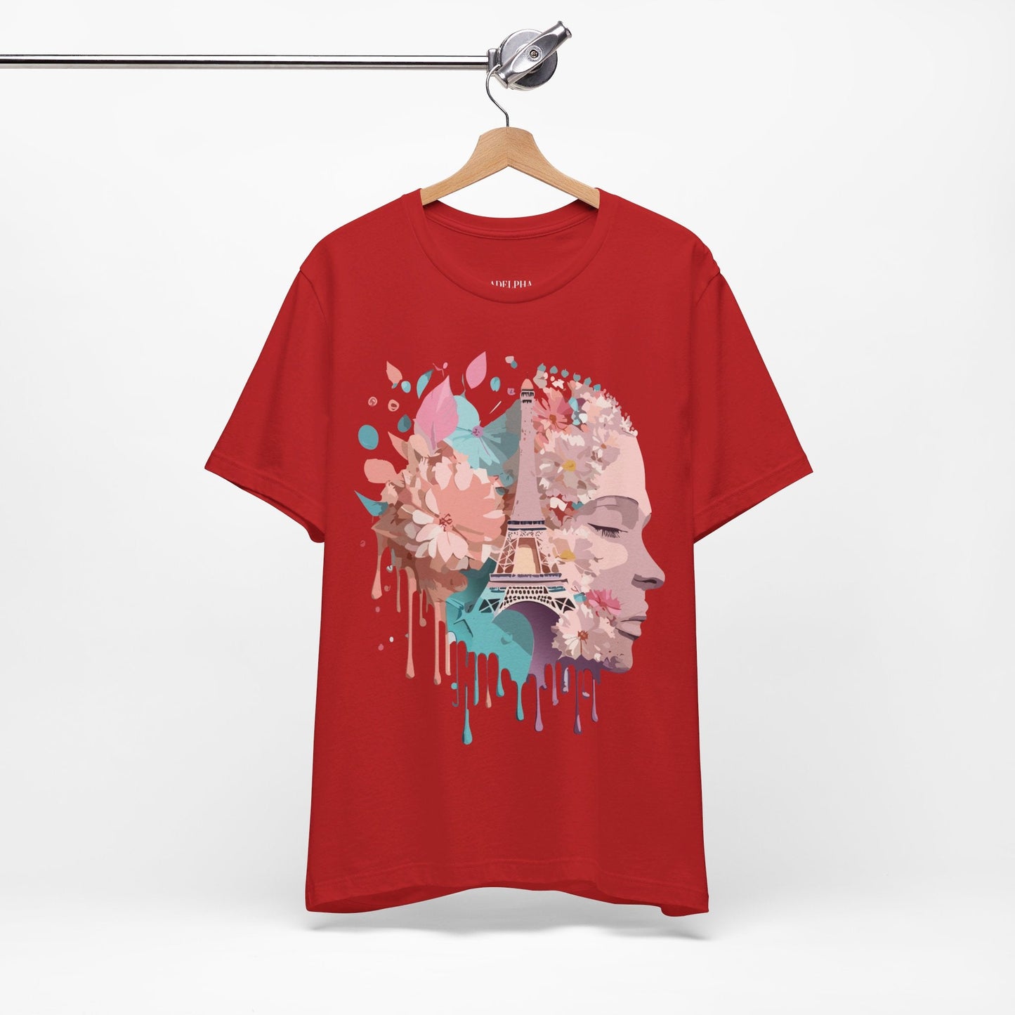 Tourist Shirt Paris Graphic Tee Unisex Jersey Short Sleeve Premium Vintage Inspired Adelpha Artwork