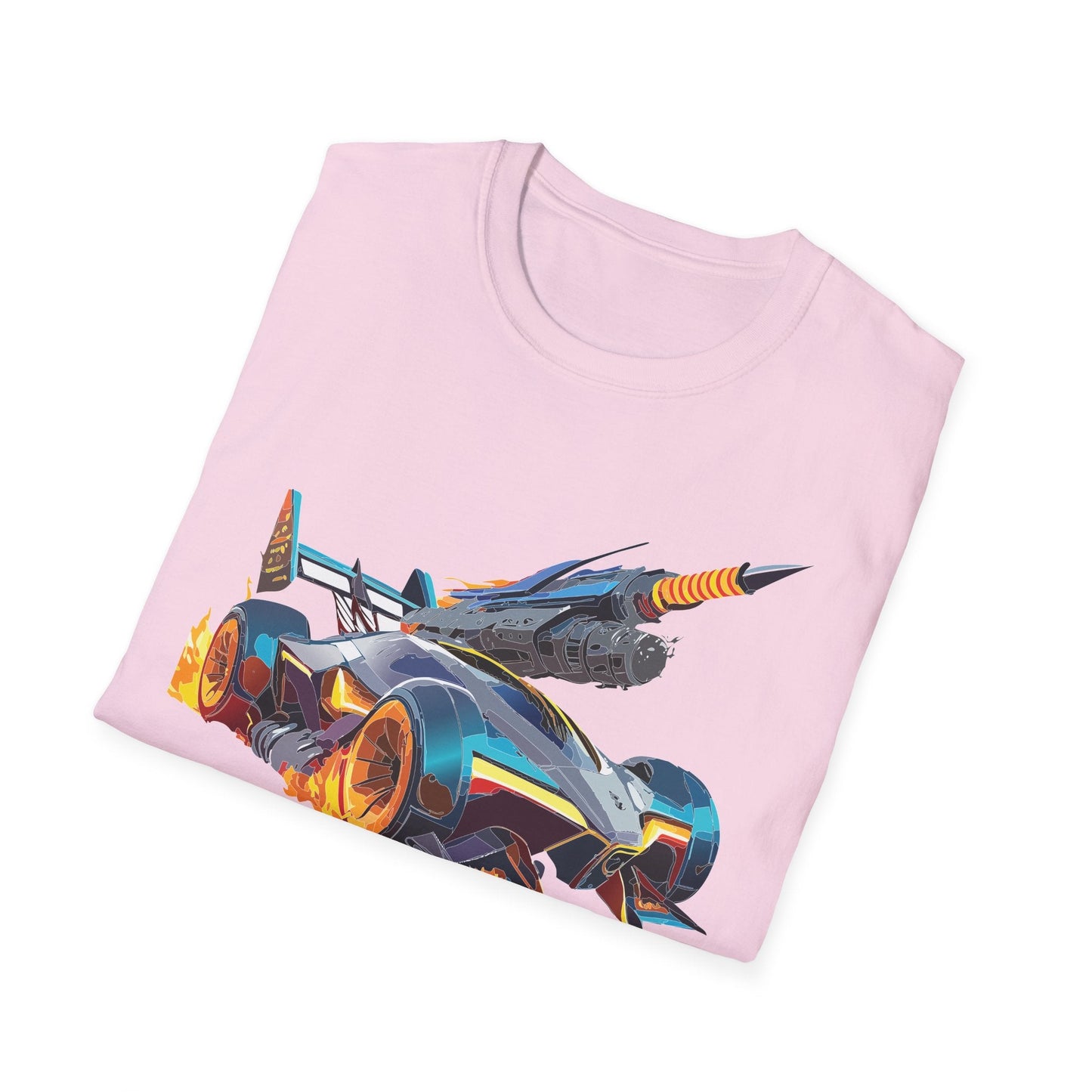 Car Graphic Unisex Cotto Softstyle Art Design with Hot Wheels Artwork Tee 7