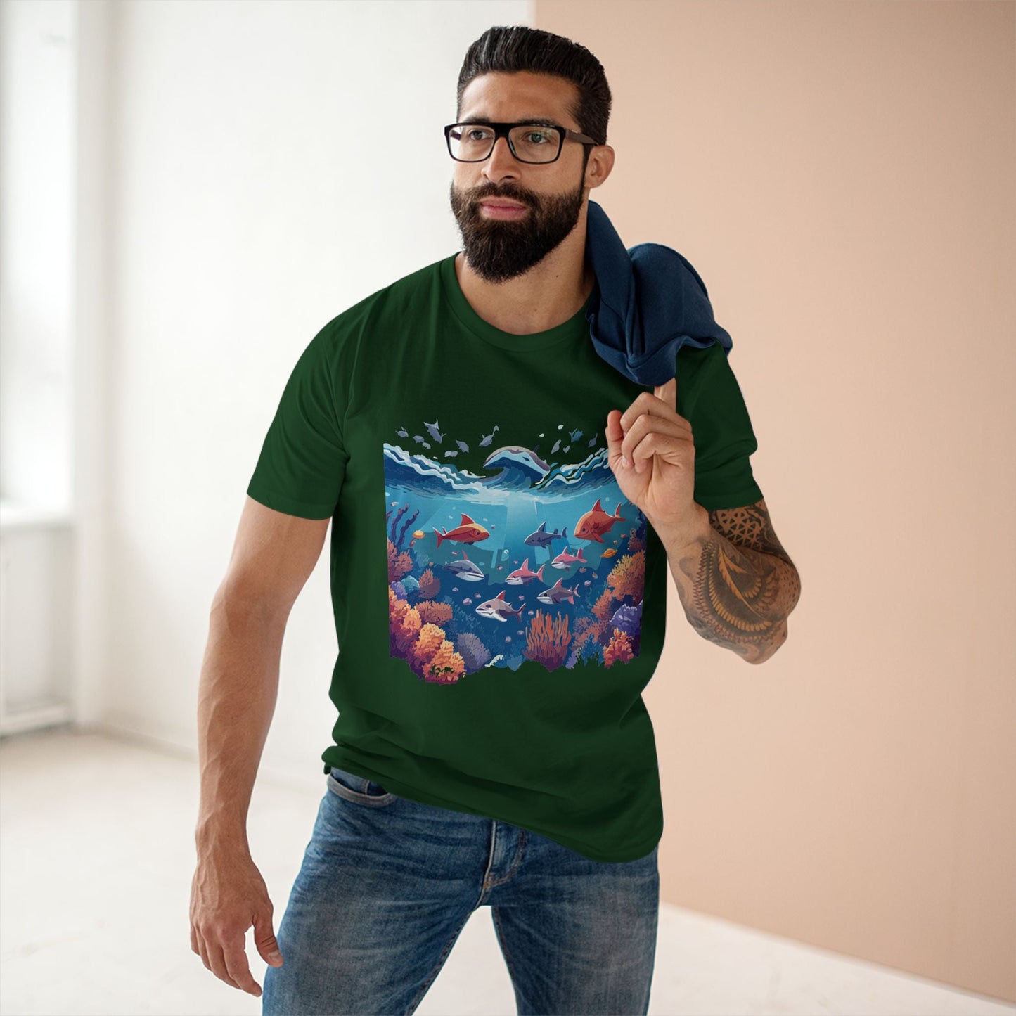 Ocean Shirt Ocean Pacific OP2 Unisex Premium Cotton Art Tee With Original Design Retro2Nova