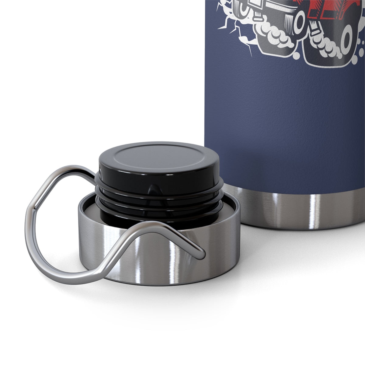 22oz Copper Insulated Water Bottle with Cartoon Design - CV1