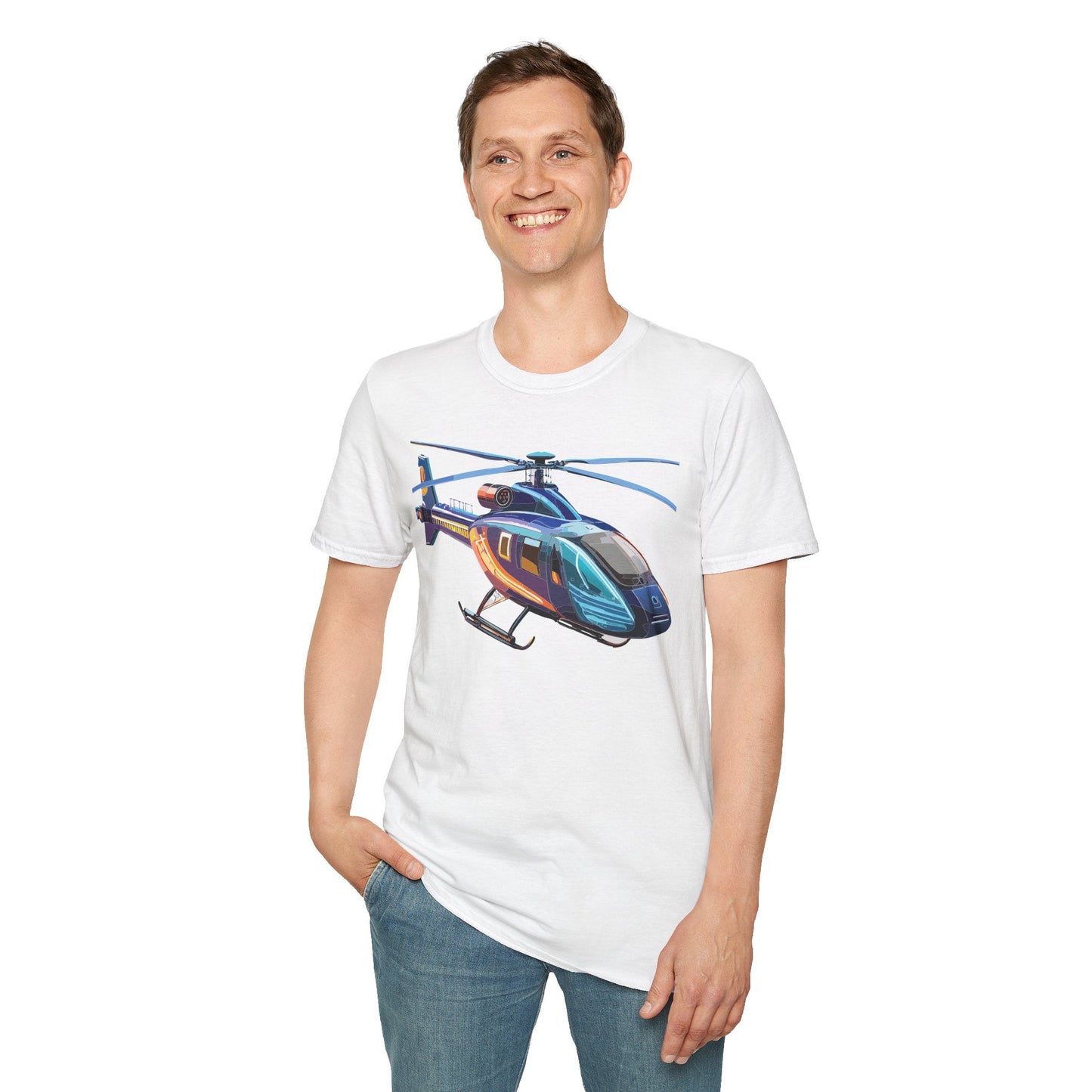 Chopper Helicopter Shirt Unisex T Shirt Softstyle 100 Percent Cotton Comfort Wear