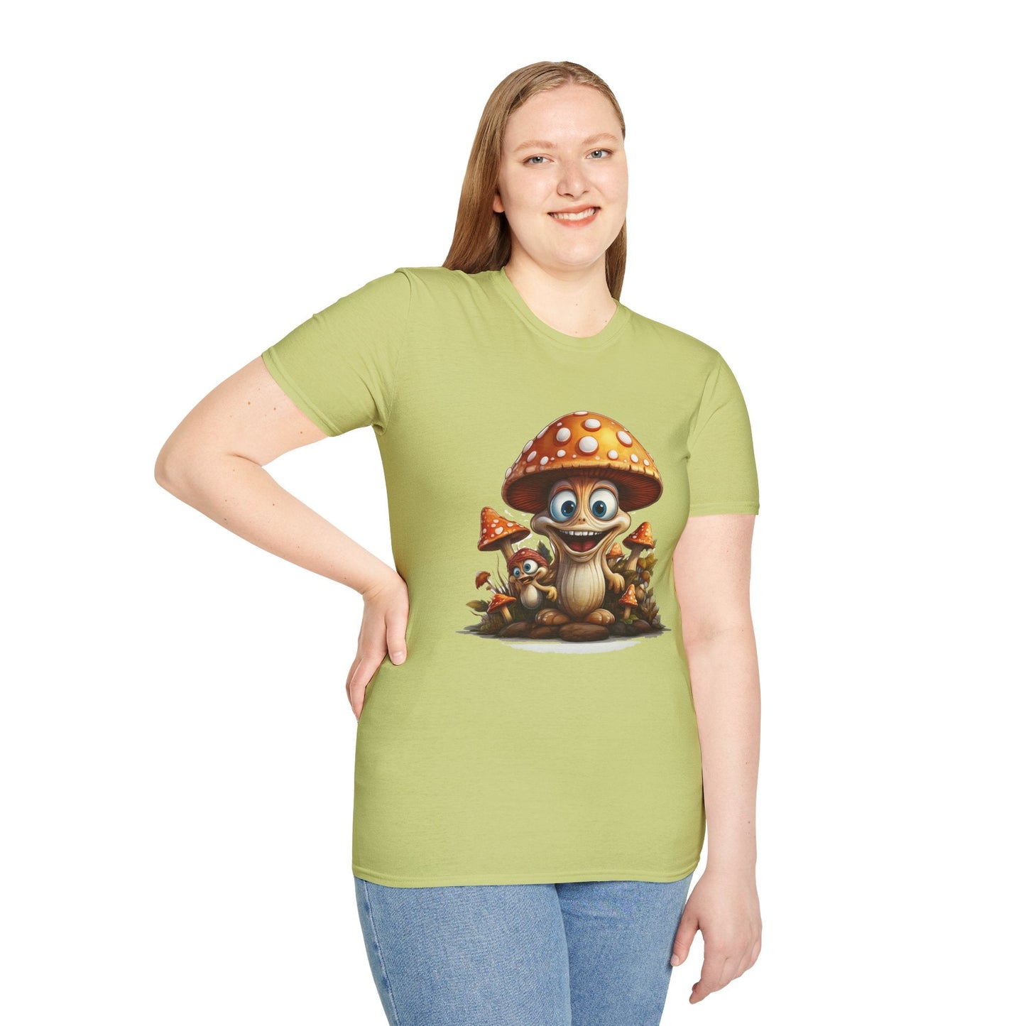 Mashroom Tee Shirt Unisex Softstyle 64000 Comfortable Mushroom Shirt With Funny Fungus Design