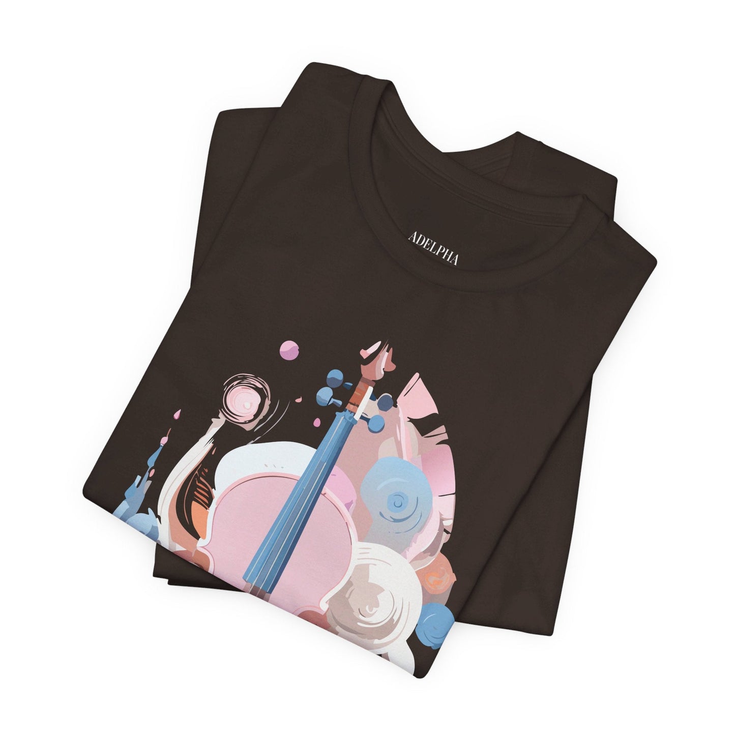 Music T Shirt Unisex Graphic Tee Vintage Inspired Artwork By Adelpha Short Sleeve