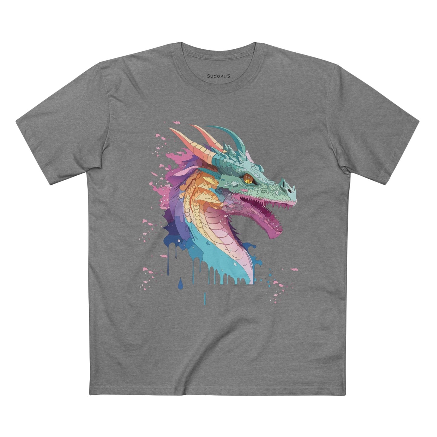 Dragon Graphic Unisex 100 Cotton Staple Tee 7